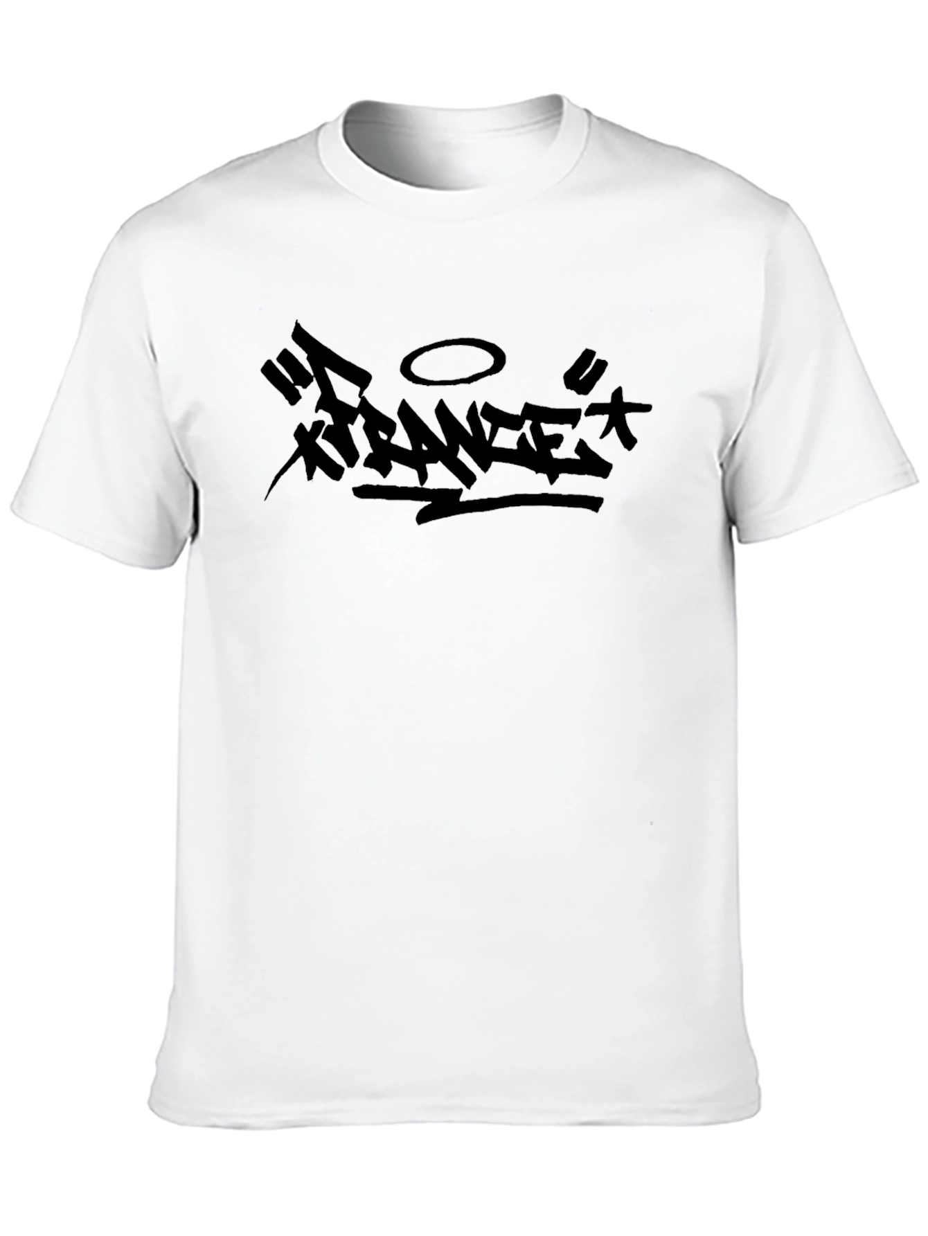 Edgy Black Graphic Tee - Stranger Design