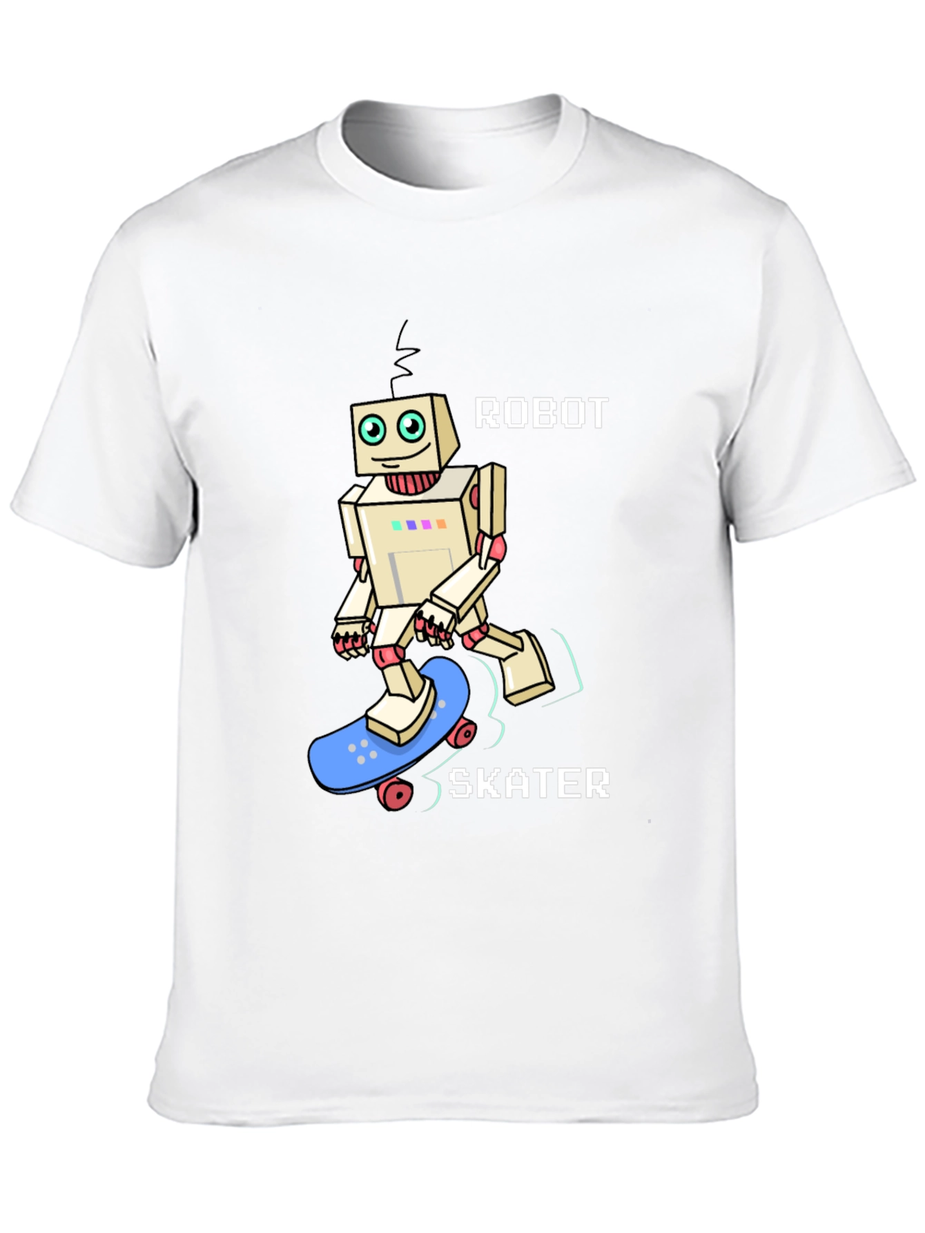 Robot Skater Graphic Tee - Cool & Unique Design