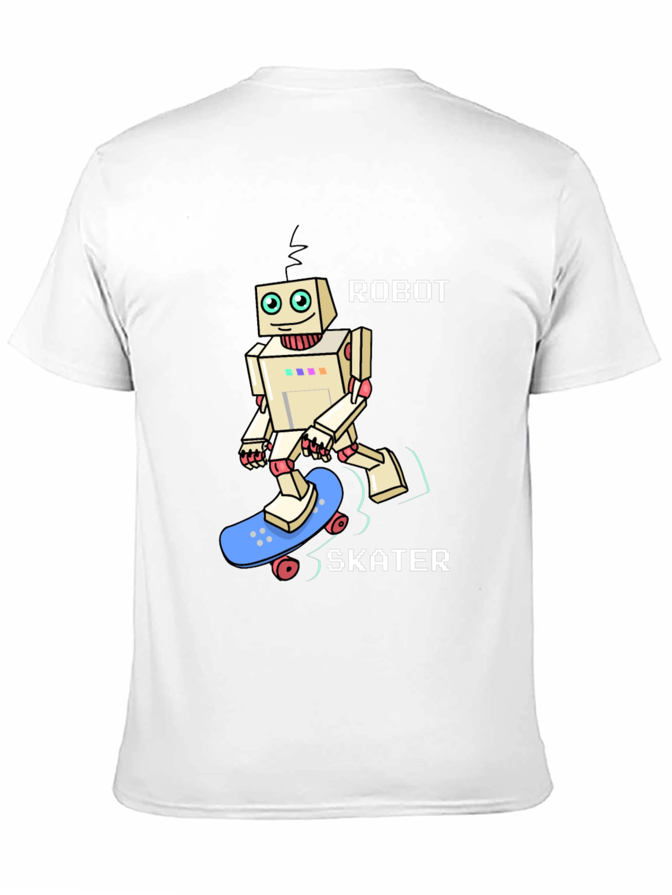Robot Skater Graphic Tee - Cool & Unique Design