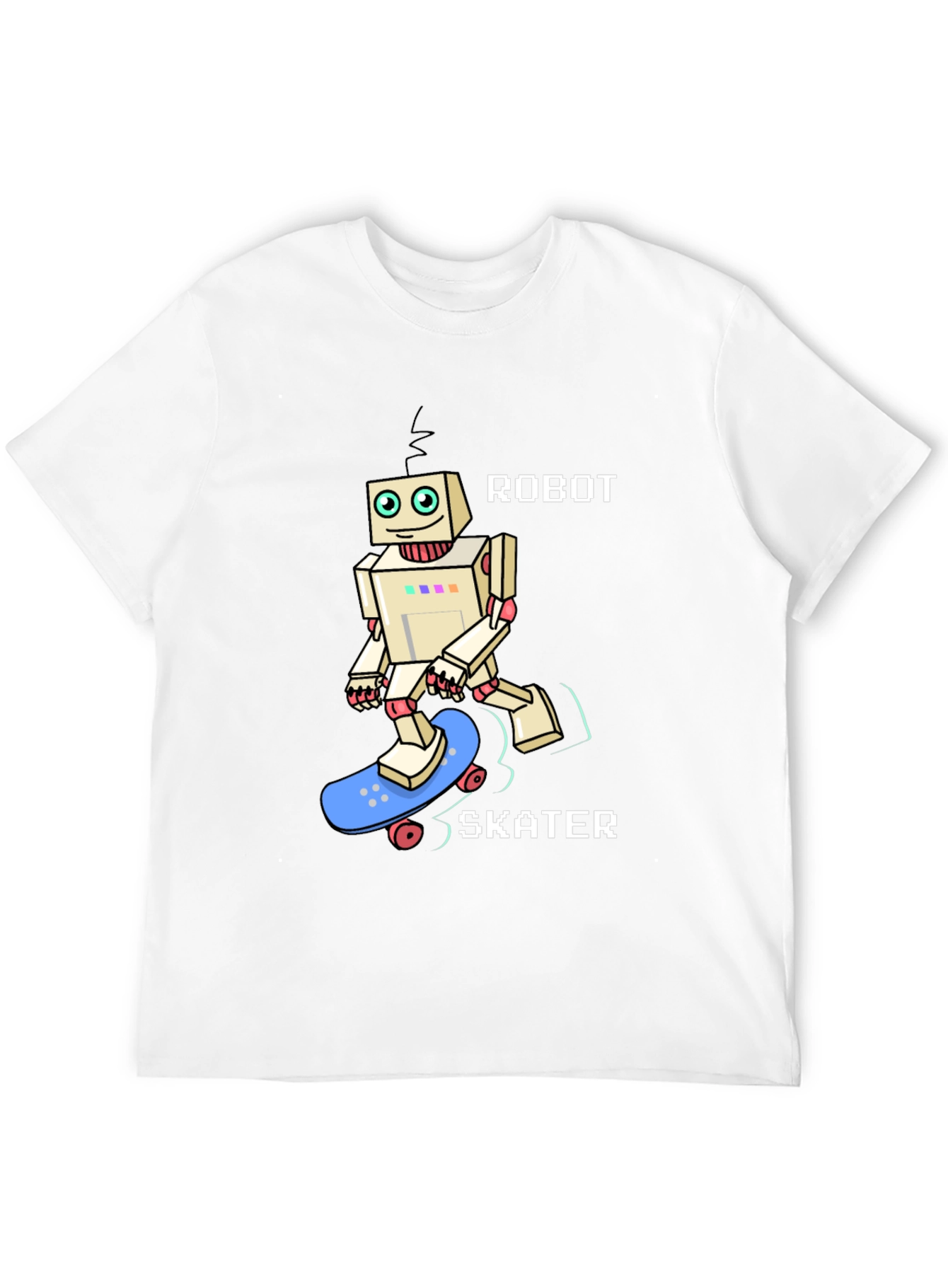 Robot Skater Graphic Tee - Cool & Unique Design
