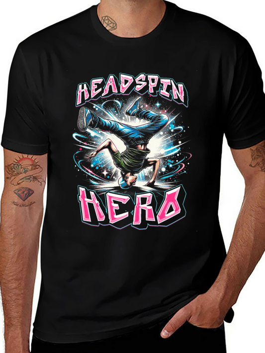 Headspin Hero Graphic Tee - Breakdance Style
