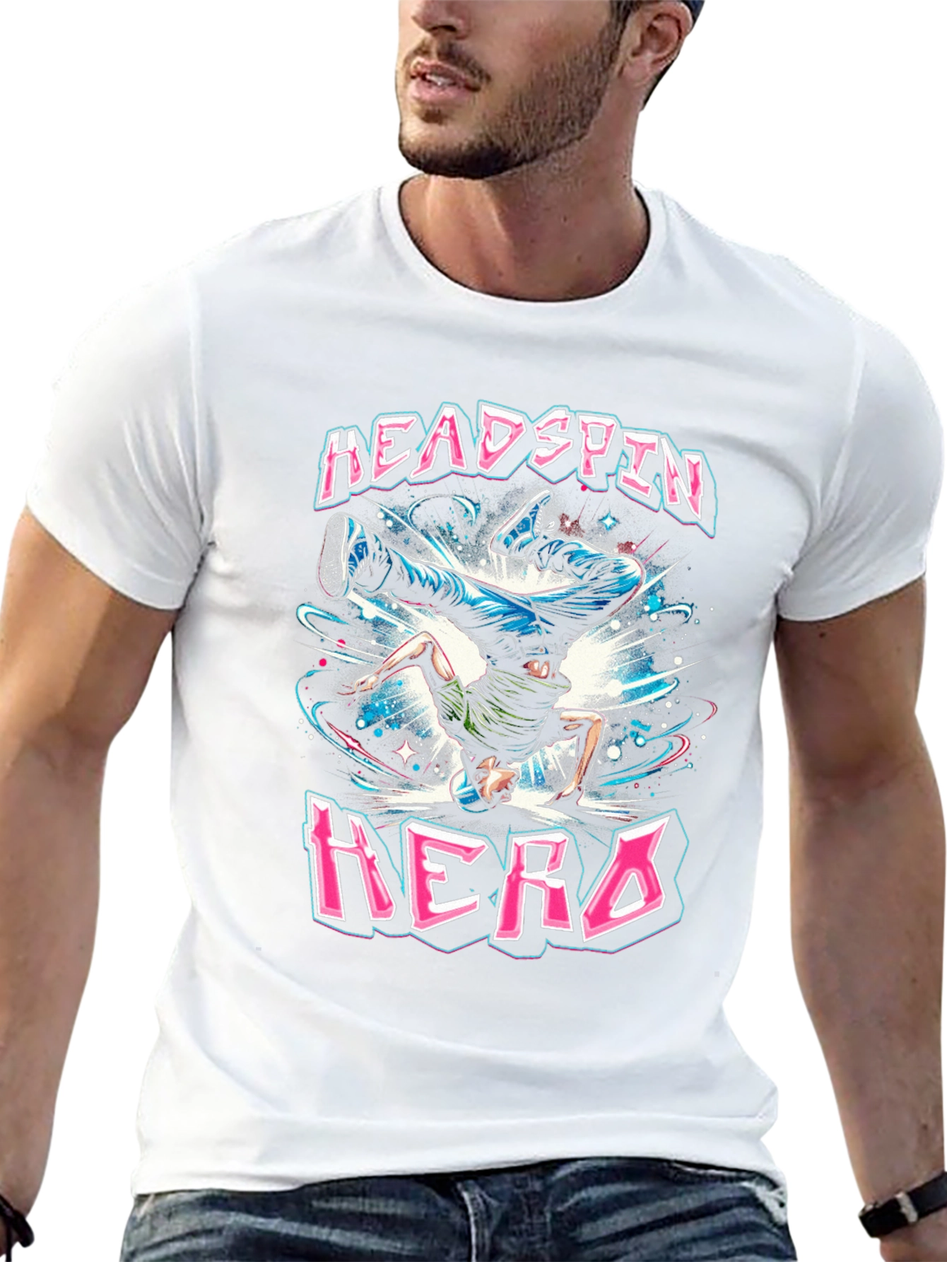 Headspin Hero Graphic Tee - Breakdance Style