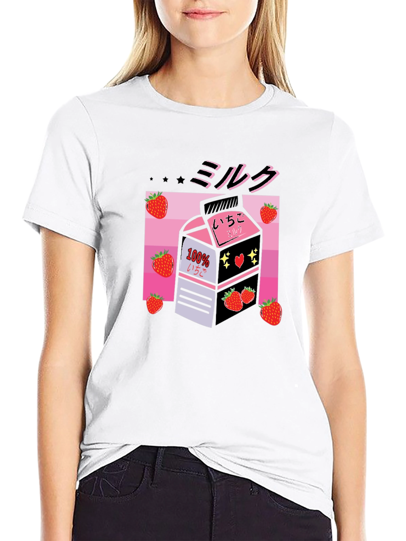 Strawberry Milk Graphic T-Shirt