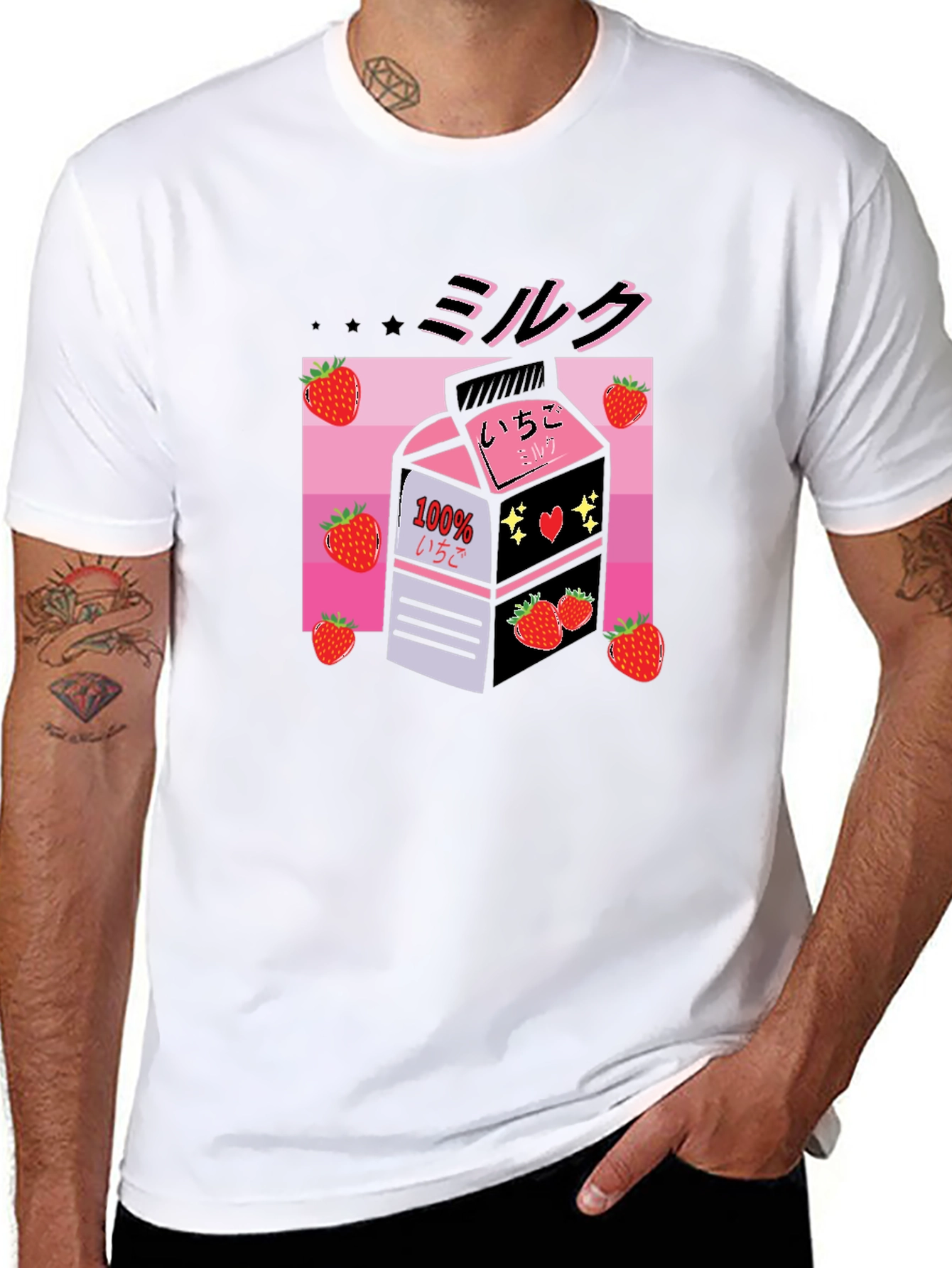Strawberry Milk Graphic T-Shirt