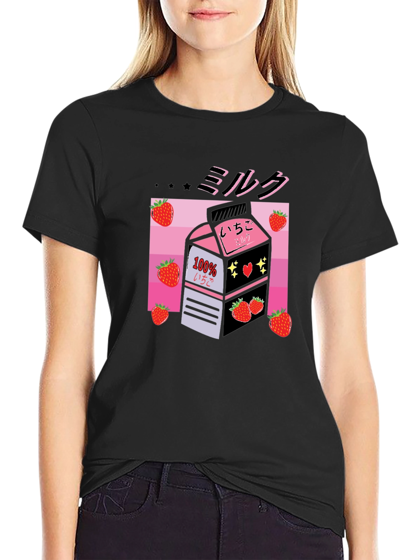Strawberry Milk Graphic T-Shirt