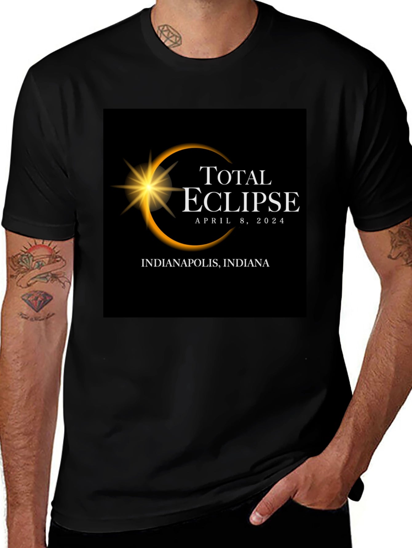Total Eclipse April 8 2024 Indianapolis T-Shirt
