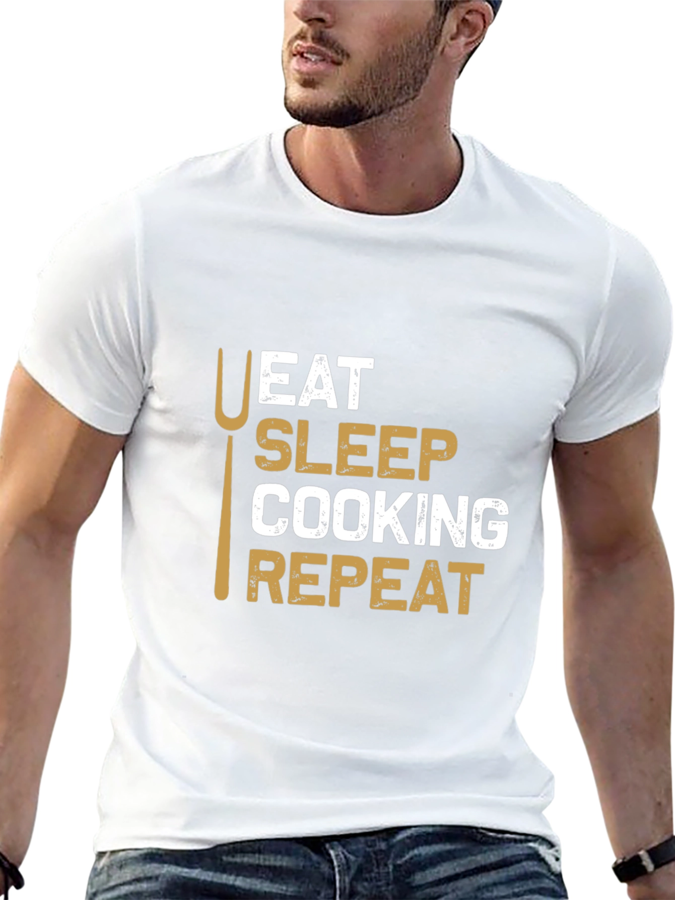 Eat Sleep Cooking Repeat T-Shirt