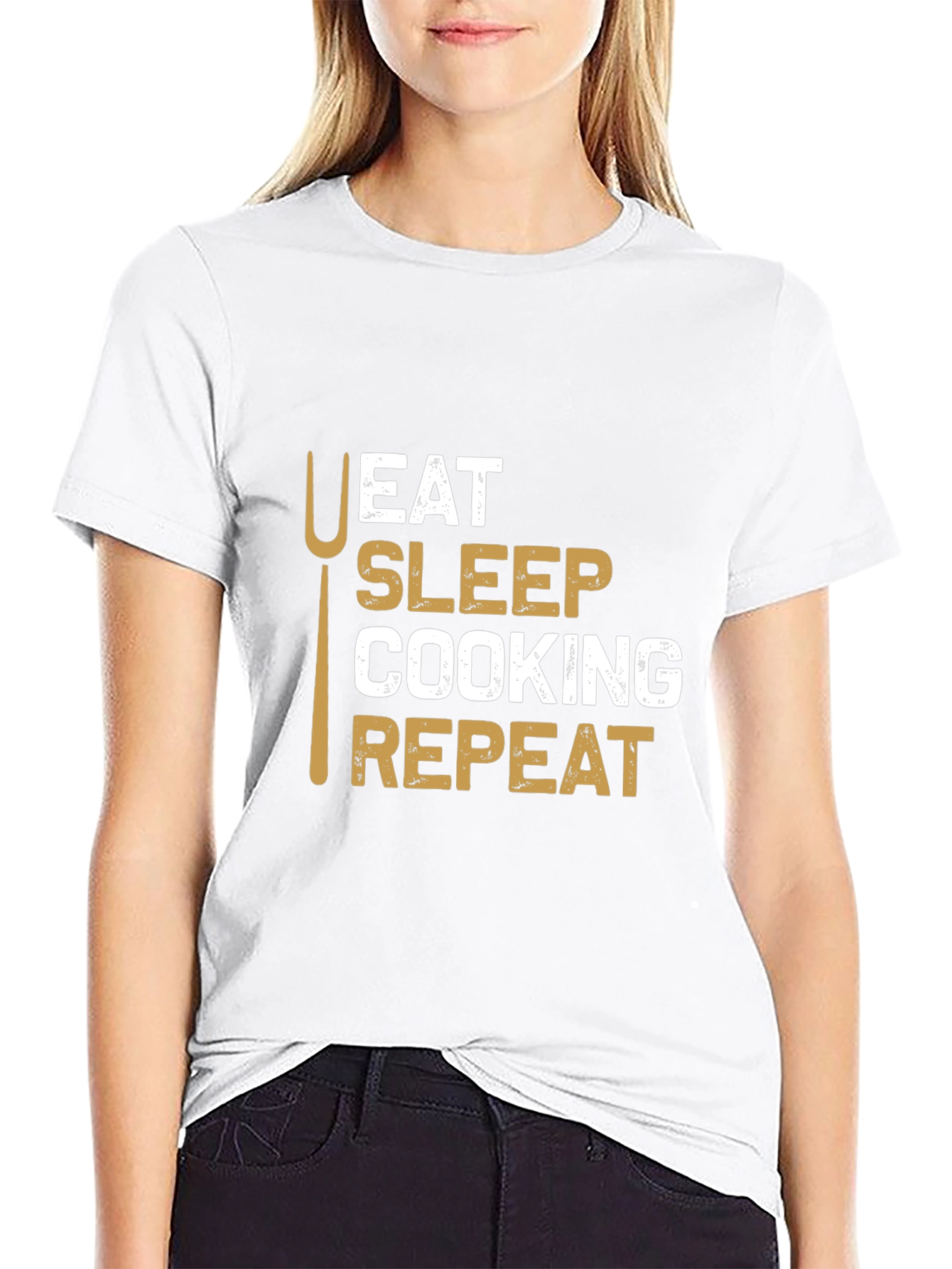 Eat Sleep Cooking Repeat T-Shirt