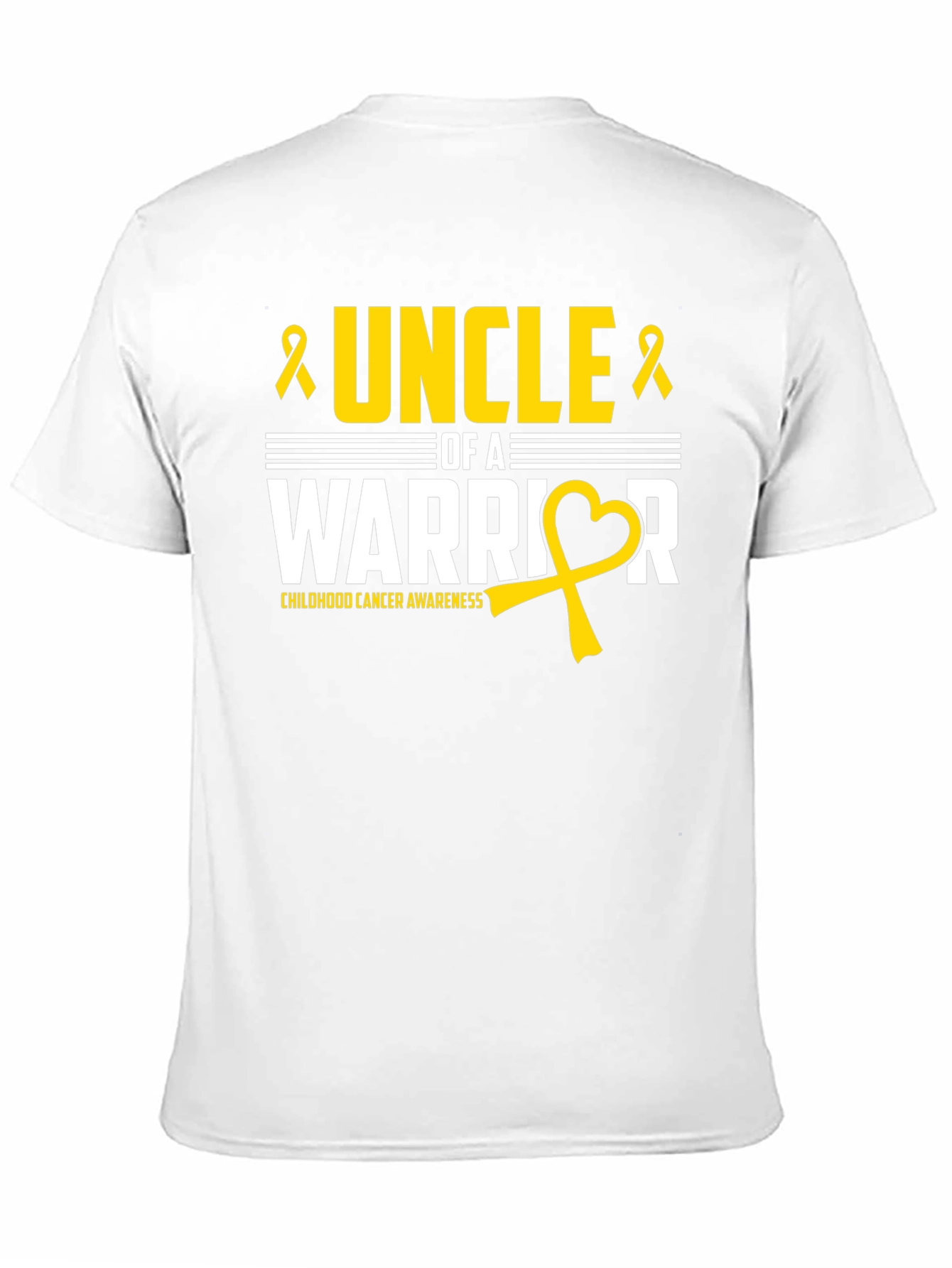 Uncle of a Warrior Childhood Cancer Awareness T-Shirt