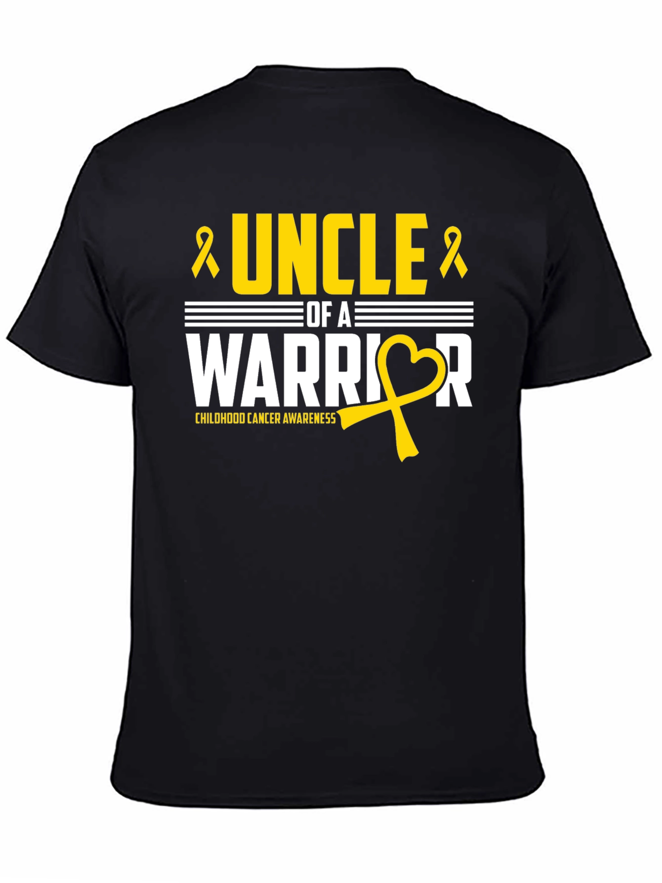 Uncle of a Warrior Childhood Cancer Awareness T-Shirt