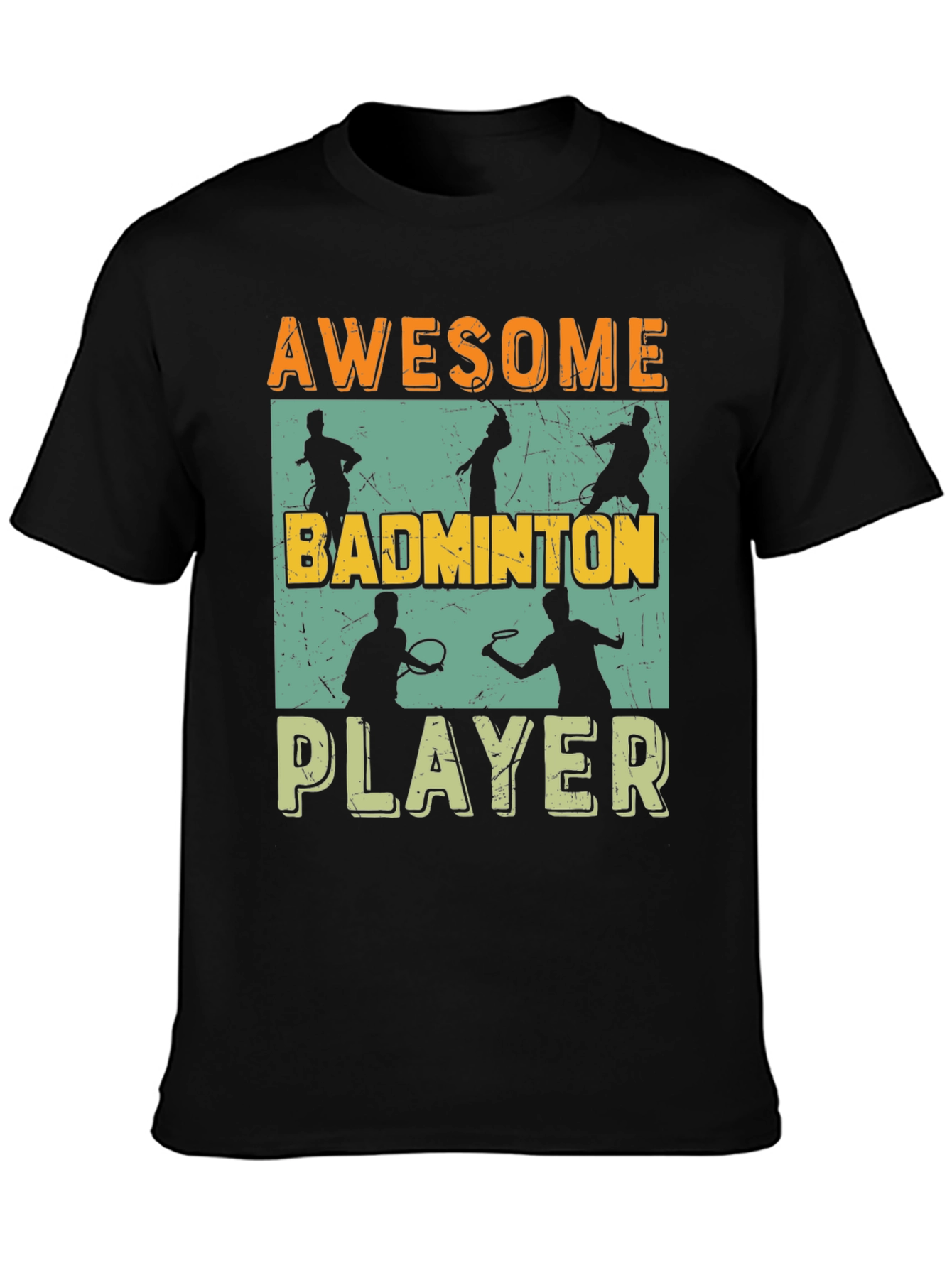 Awesome Badminton Player Graphic Tee