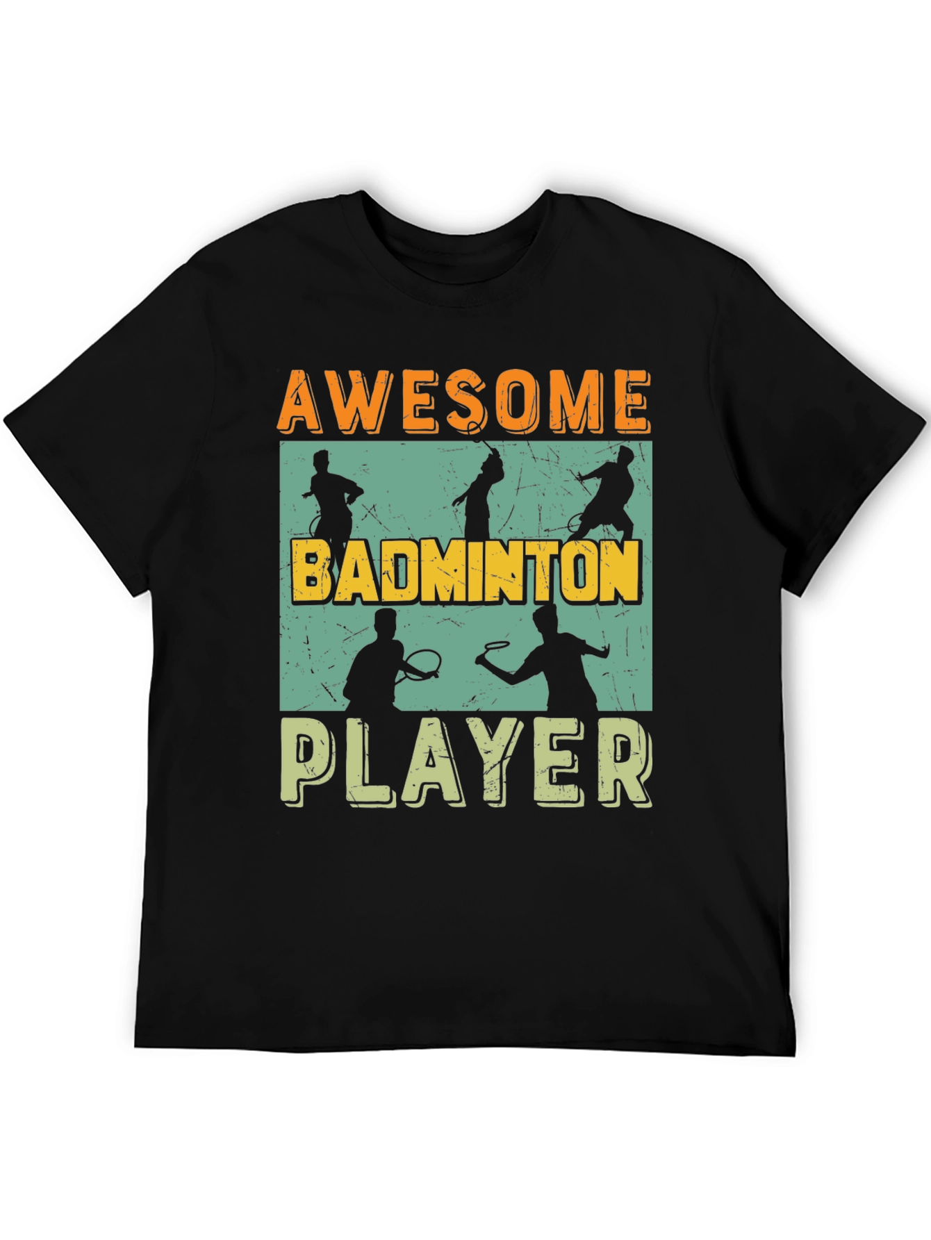 Awesome Badminton Player Graphic Tee