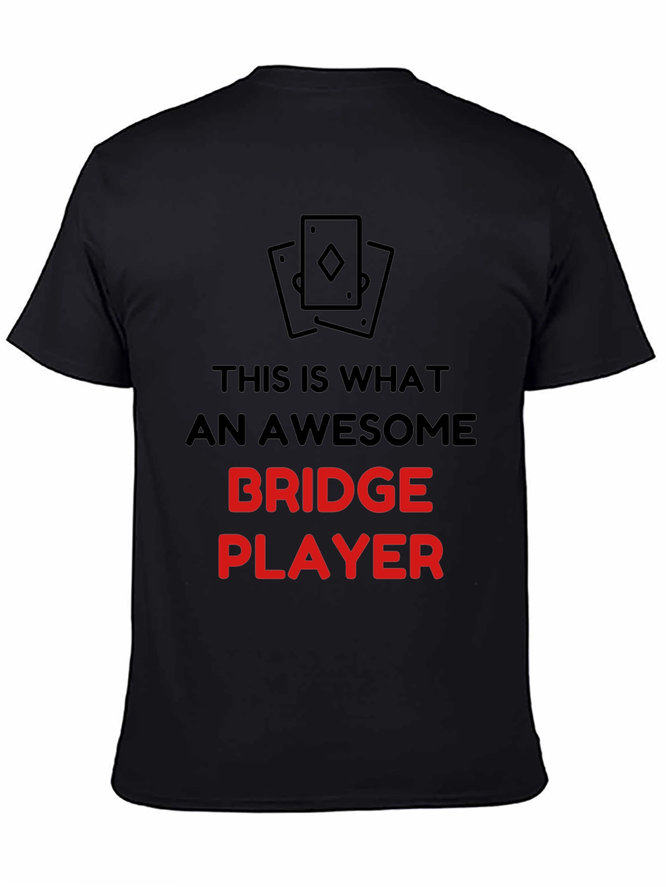 Awesome Bridge Player Graphic T-Shirt