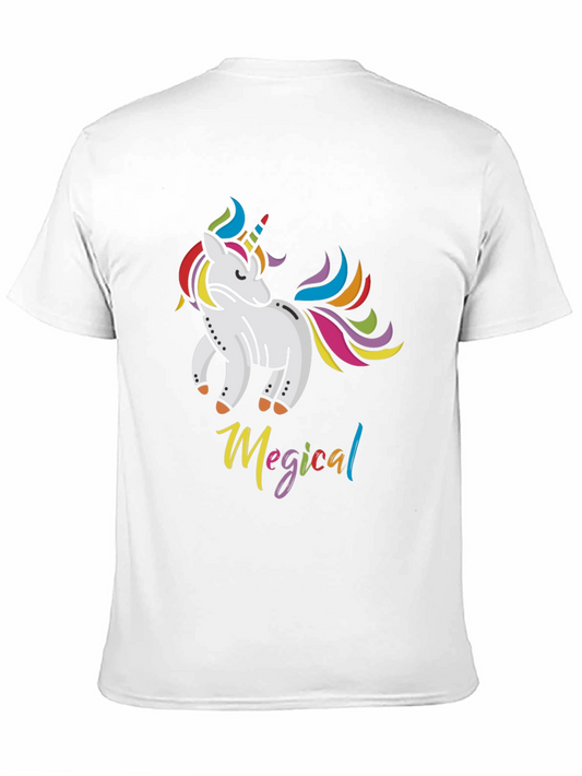 Magical Unicorn Black T-Shirt