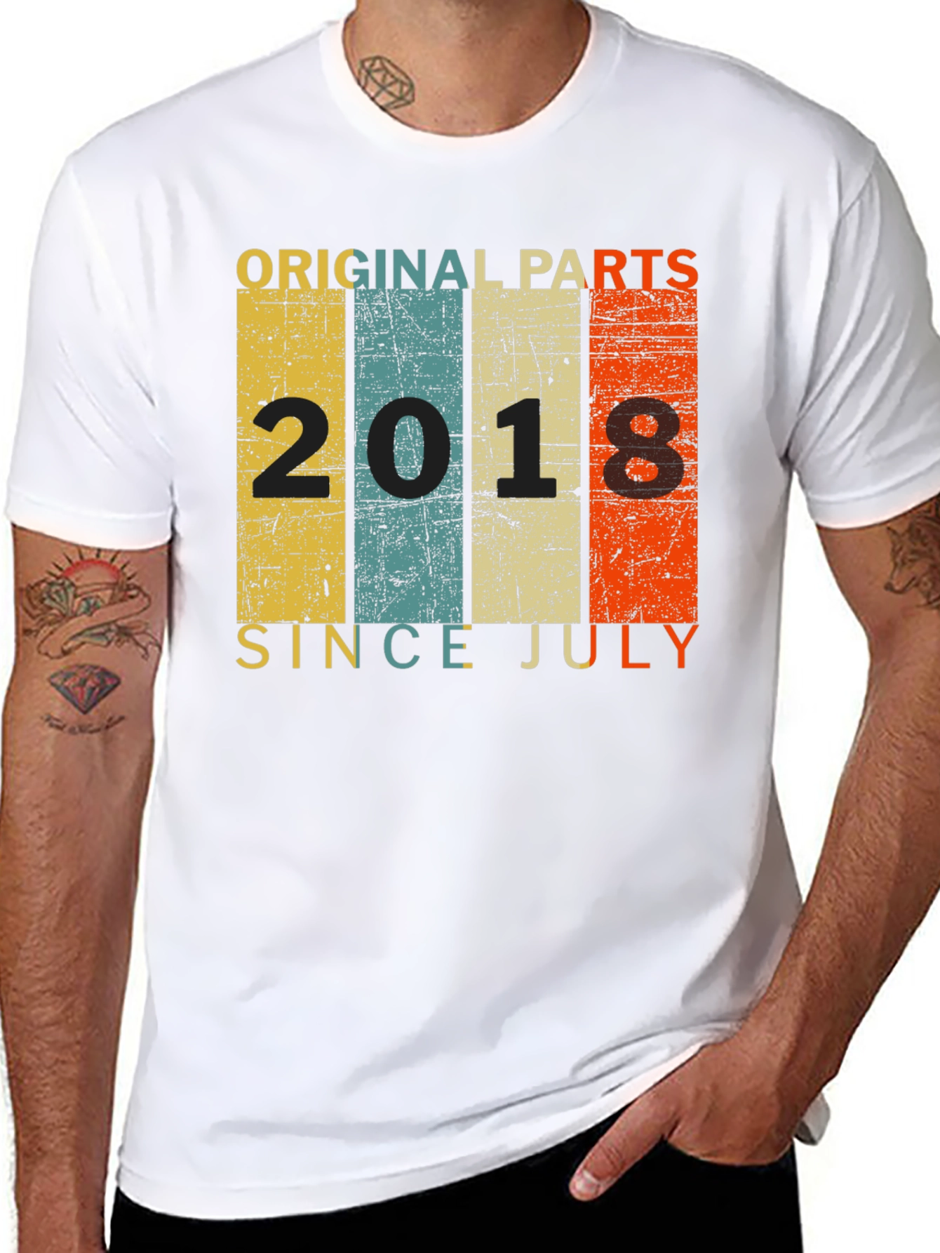 Original Parts 2018 Since July T-Shirt
