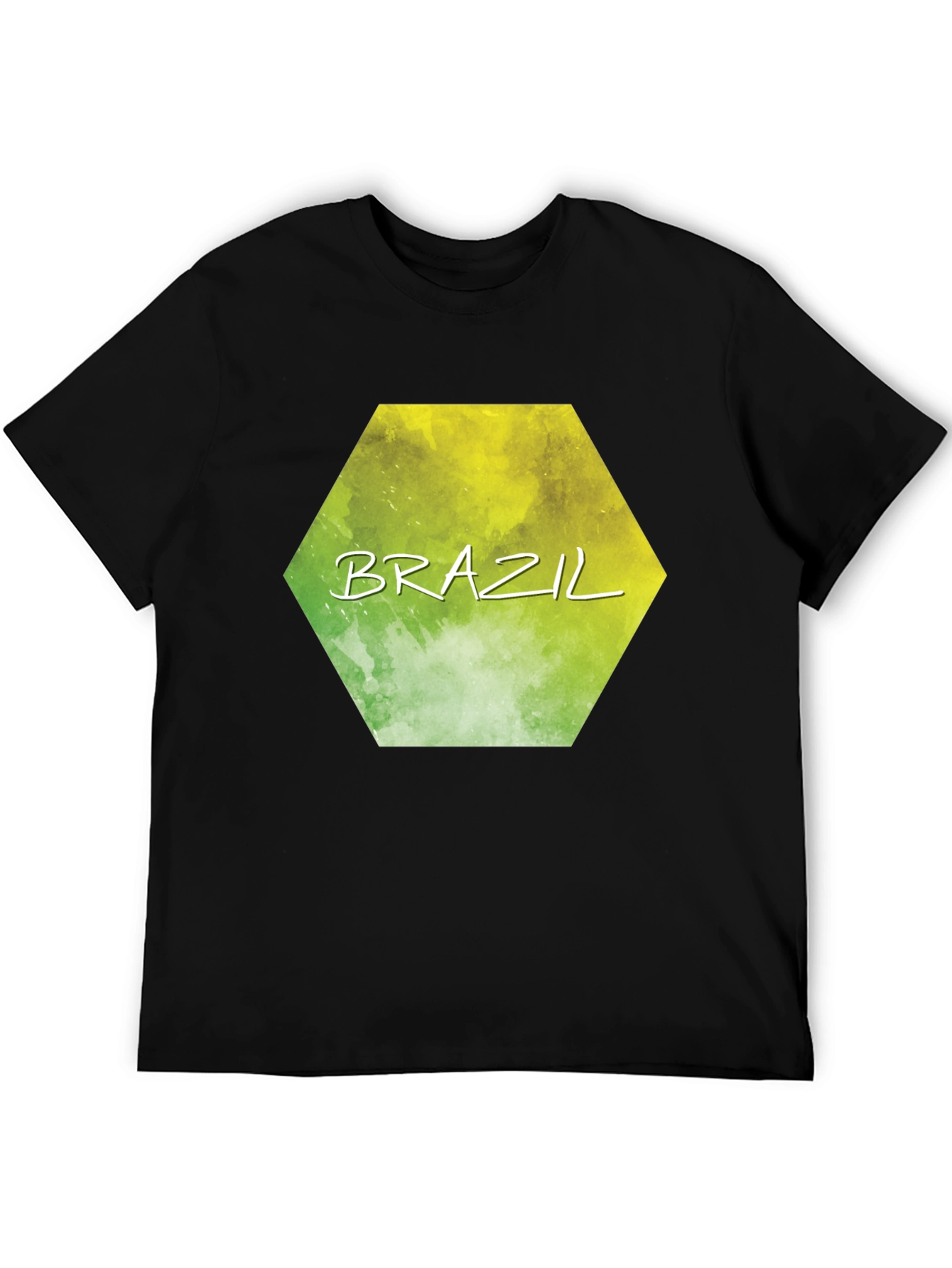 Brazil Hexagon Graphic T-Shirt