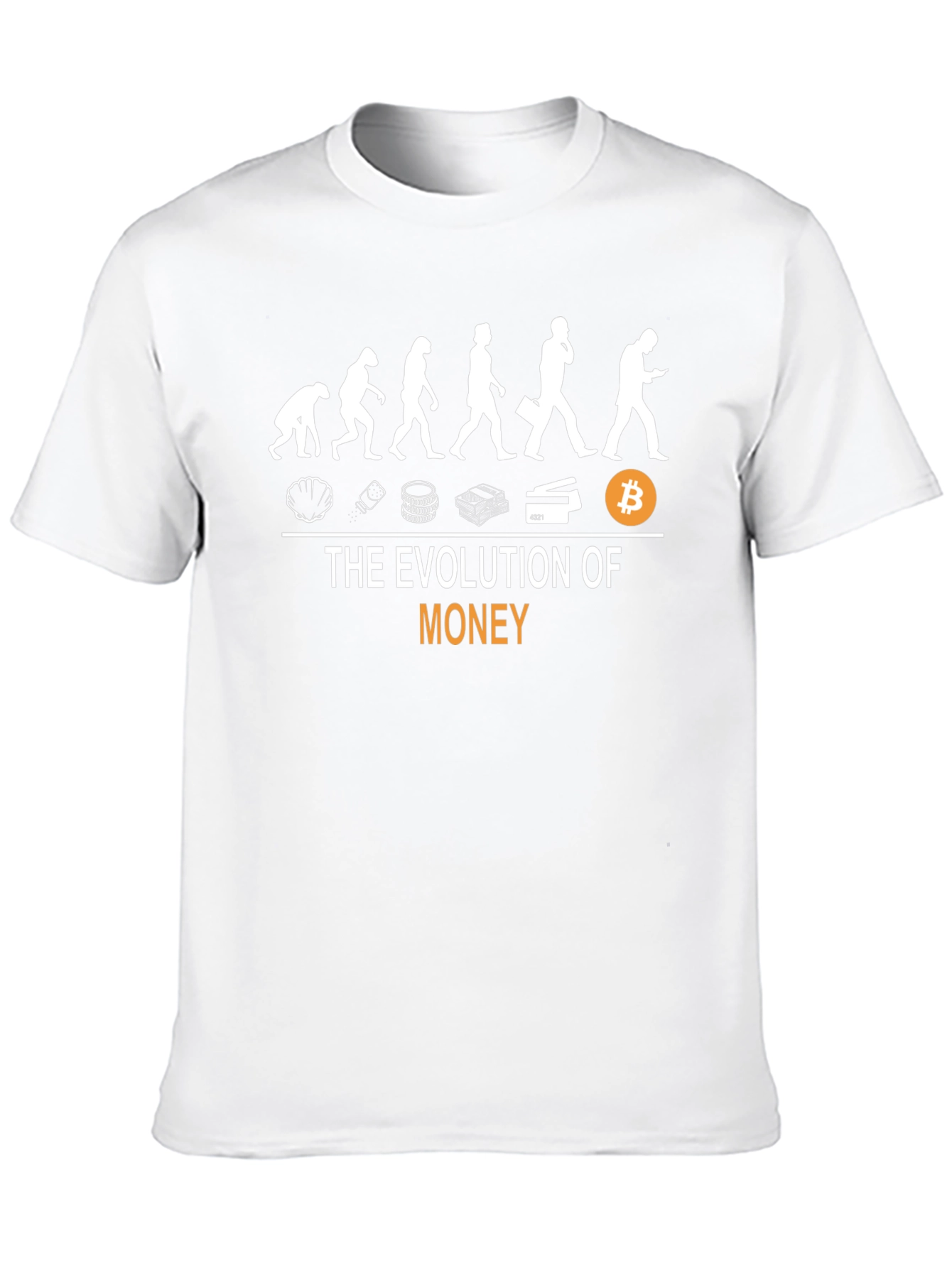 Evolution of Money Black T-Shirt - Bitcoin
