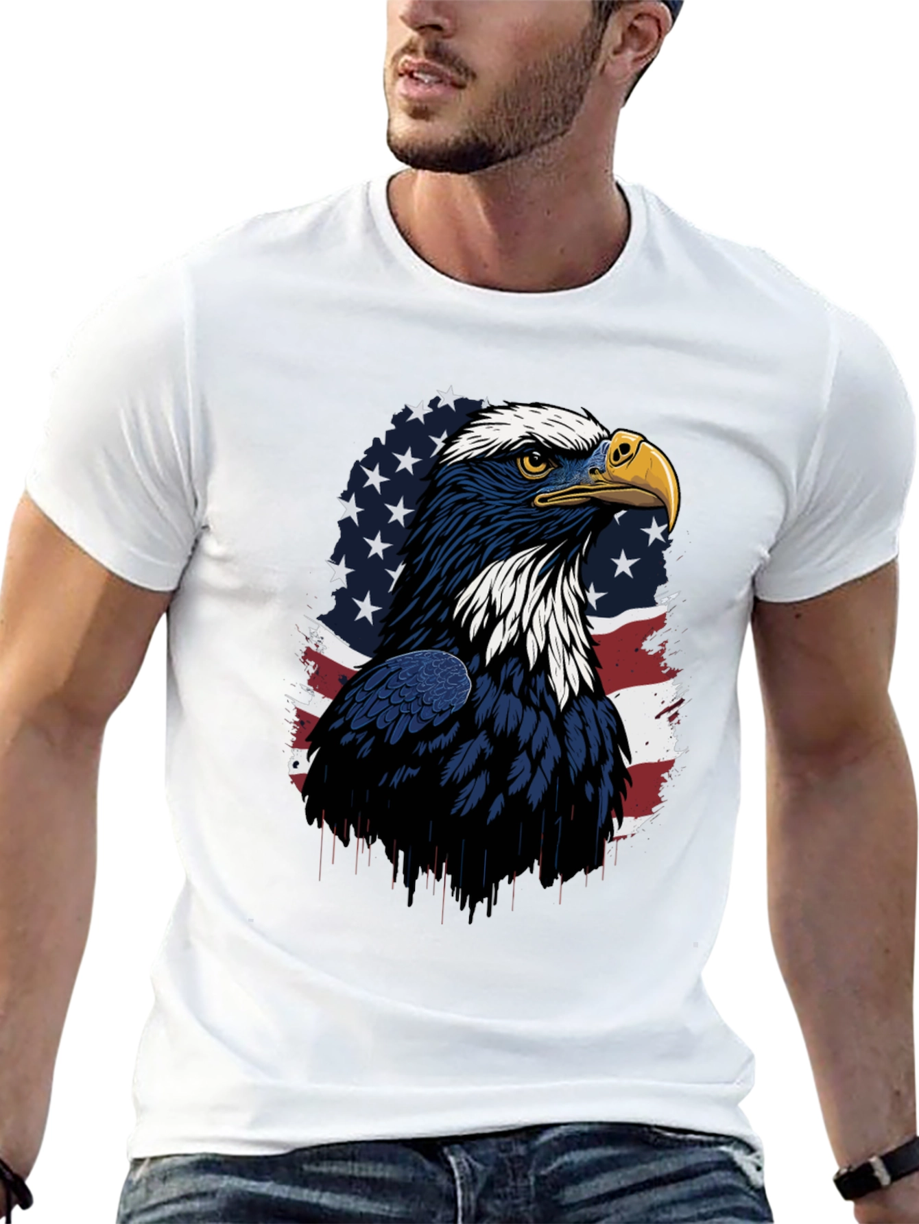 American Eagle Flag Graphic T-Shirt