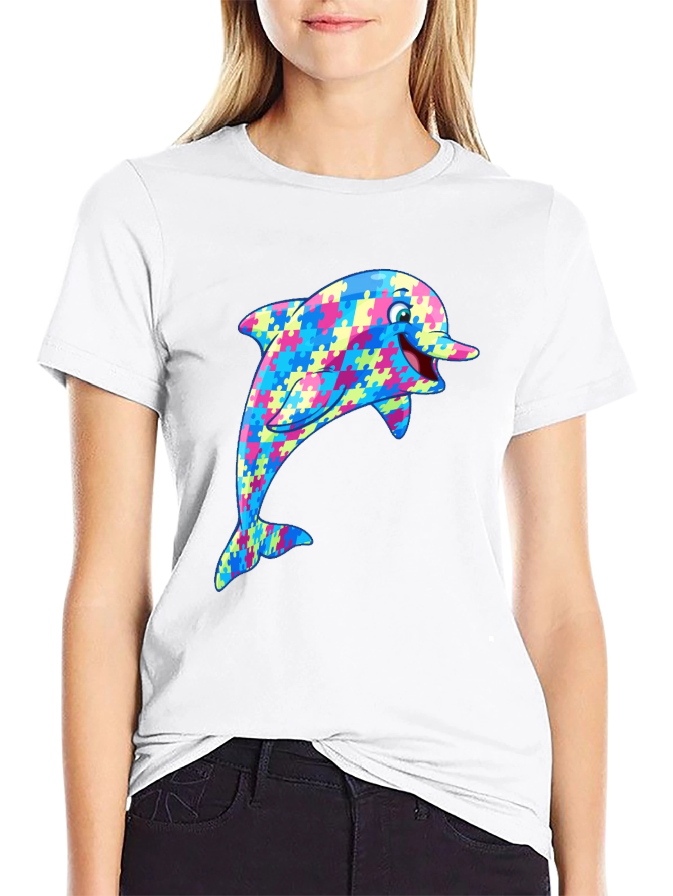 Dolphin Autism Awareness T-Shirt
