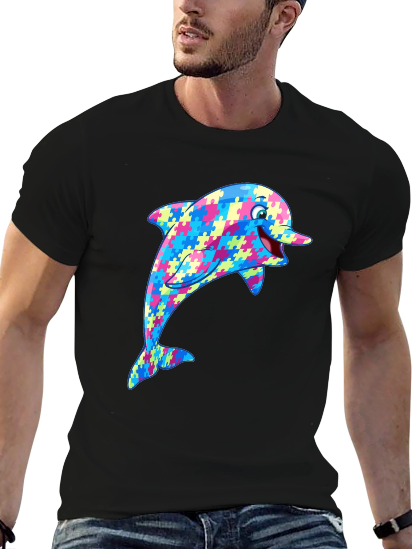 Dolphin Autism Awareness T-Shirt