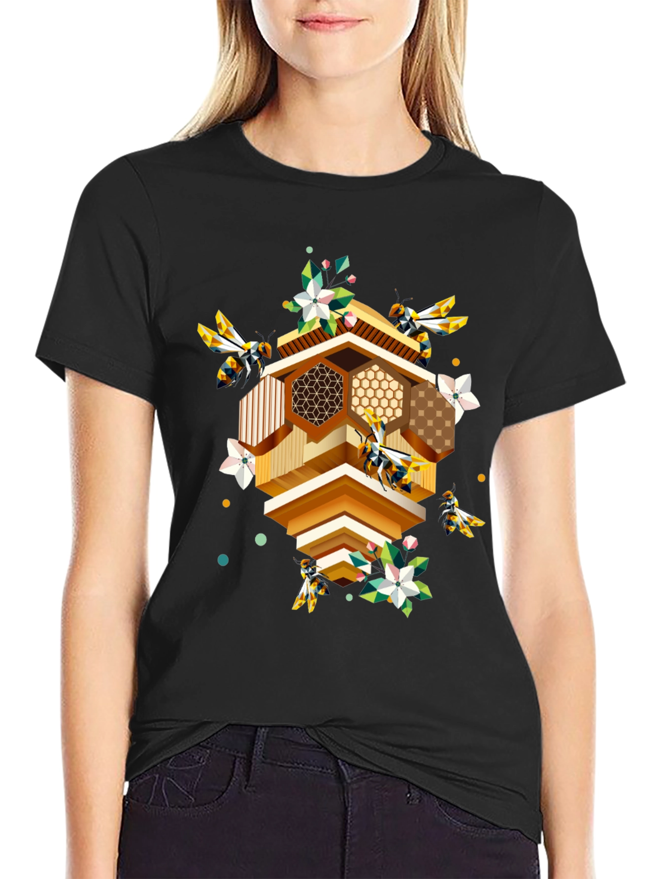 Geometric Beehive Tee