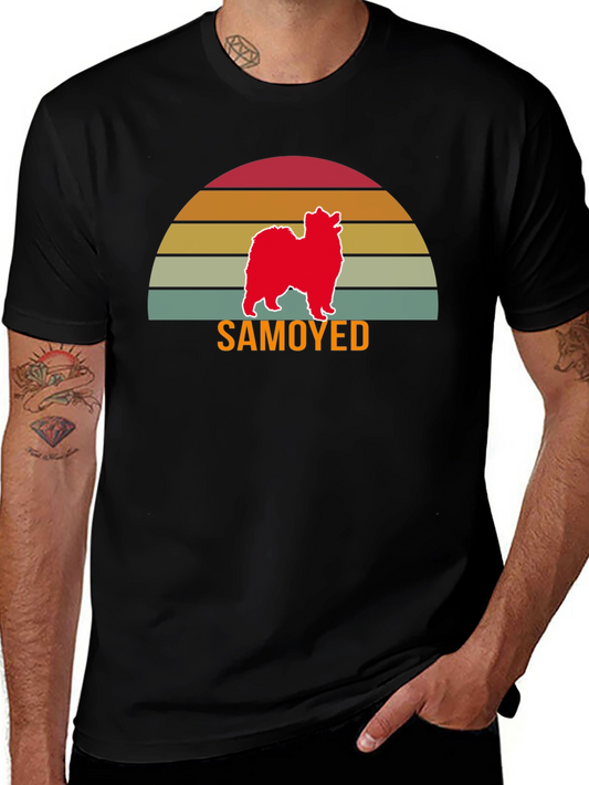 Samoyed Dog Sunset T-Shirt