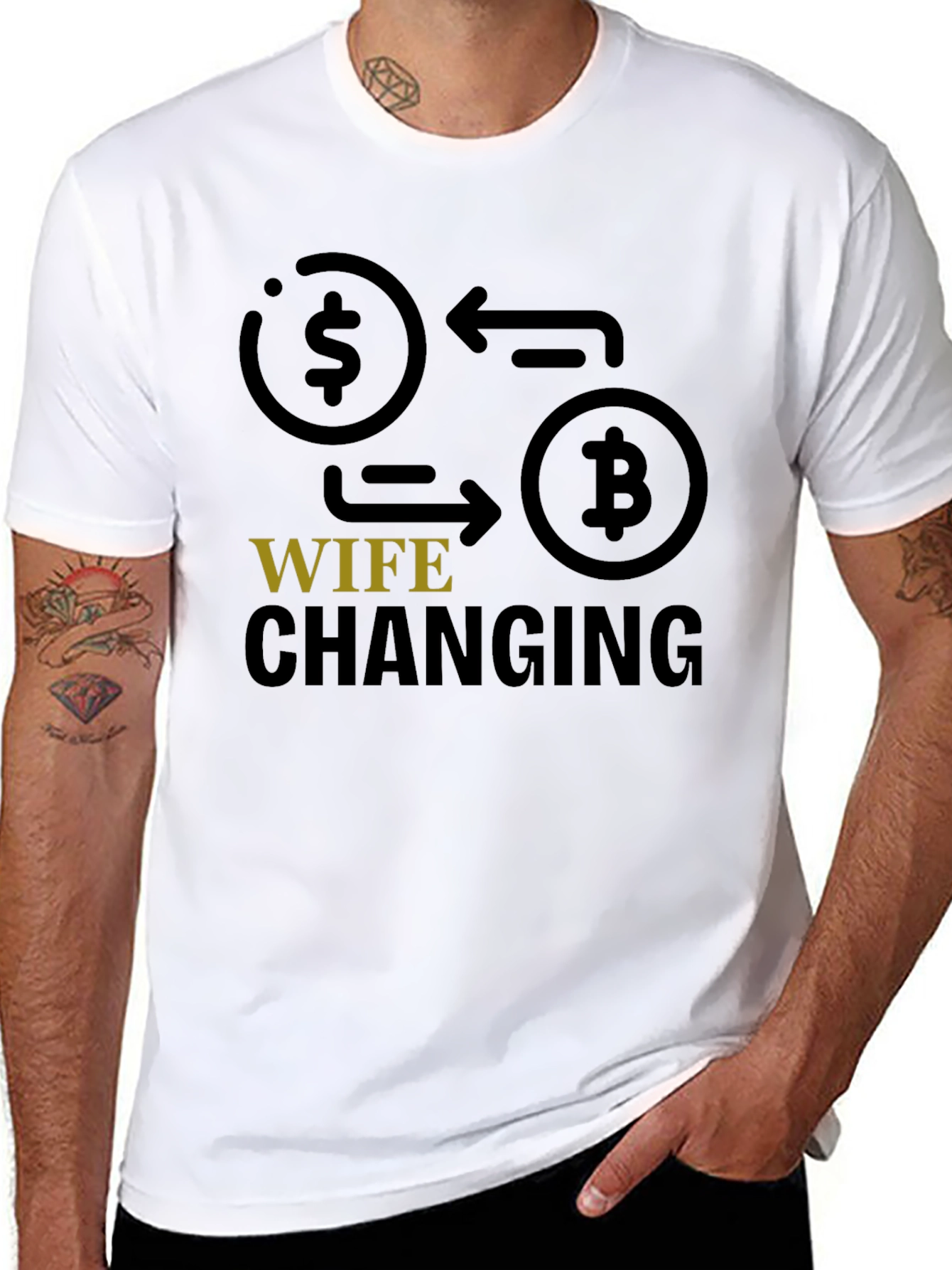 Crypto Wife Changing T-Shirt - Bitcoin Investor Tee
