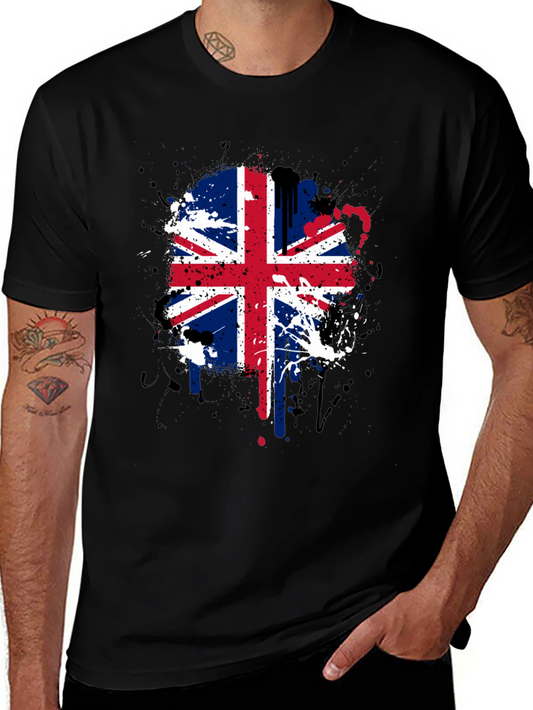 Union Jack Splatter Tee - Cool UK Flag Graphic T-Shirt