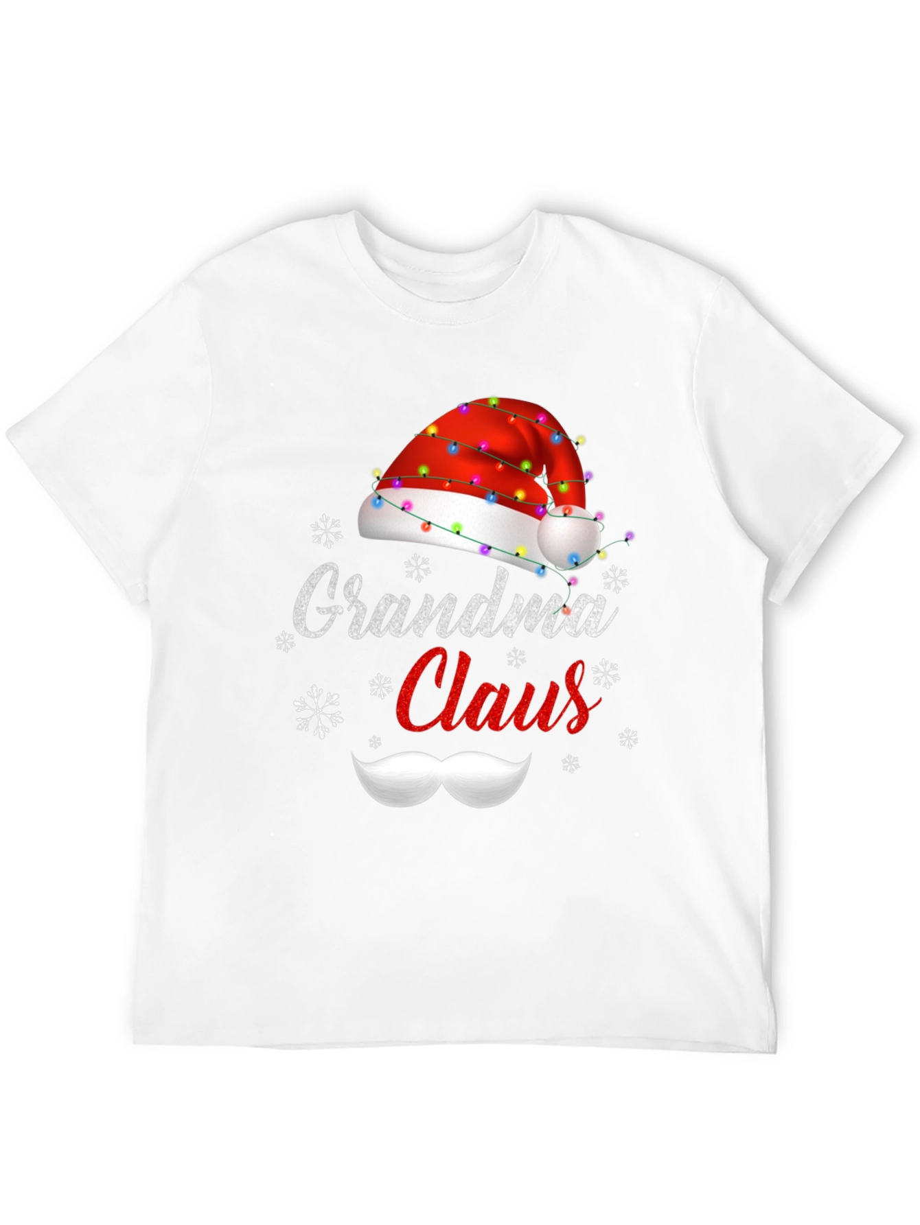 Grandma Claus Christmas T-Shirt Holiday Santa Hat