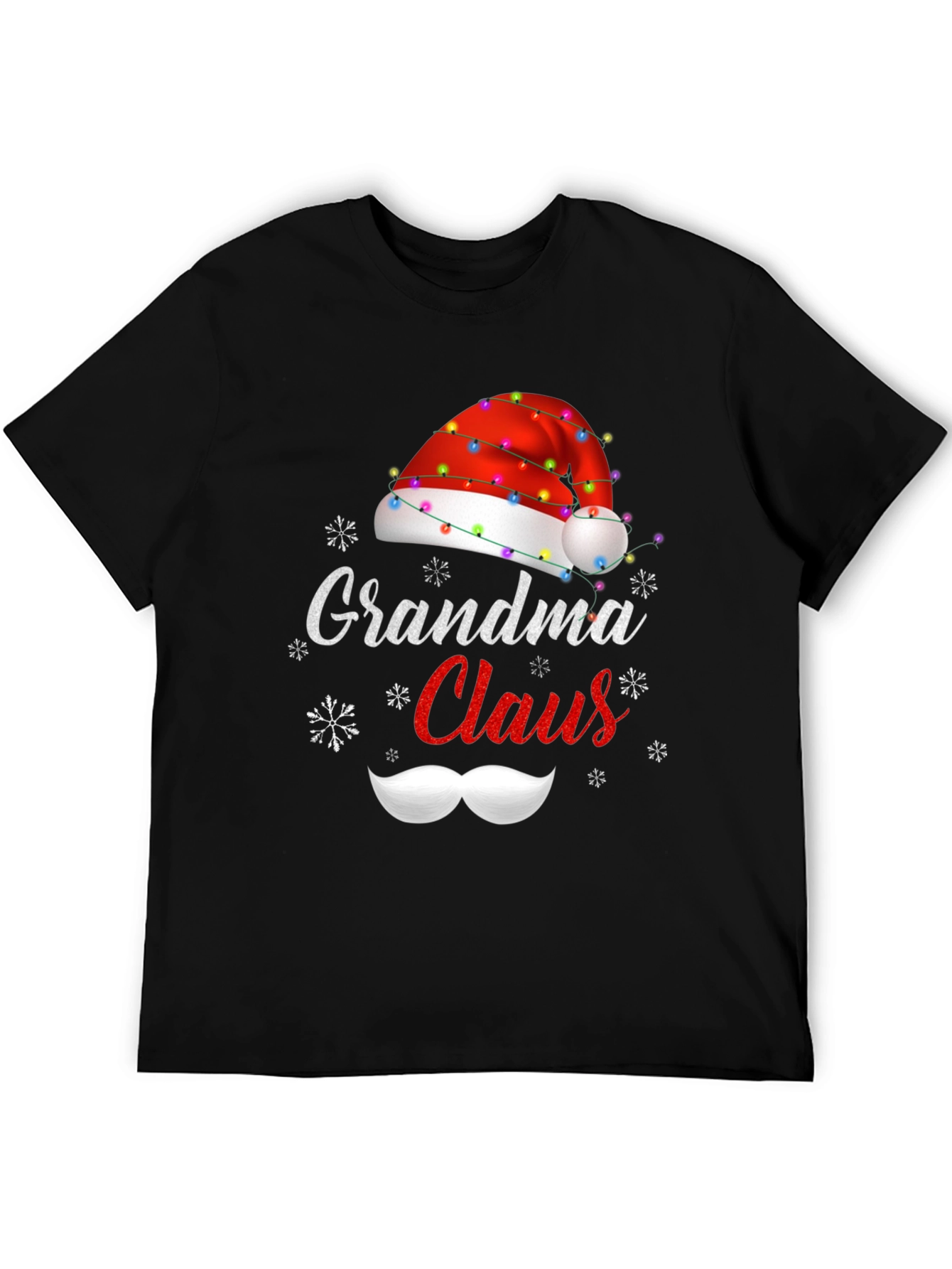 Grandma Claus Christmas T-Shirt Holiday Santa Hat