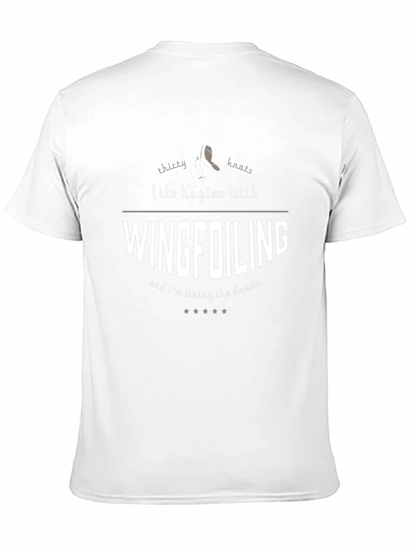 Wingfoiling T-Shirt - Life Begins With Wingfoiling