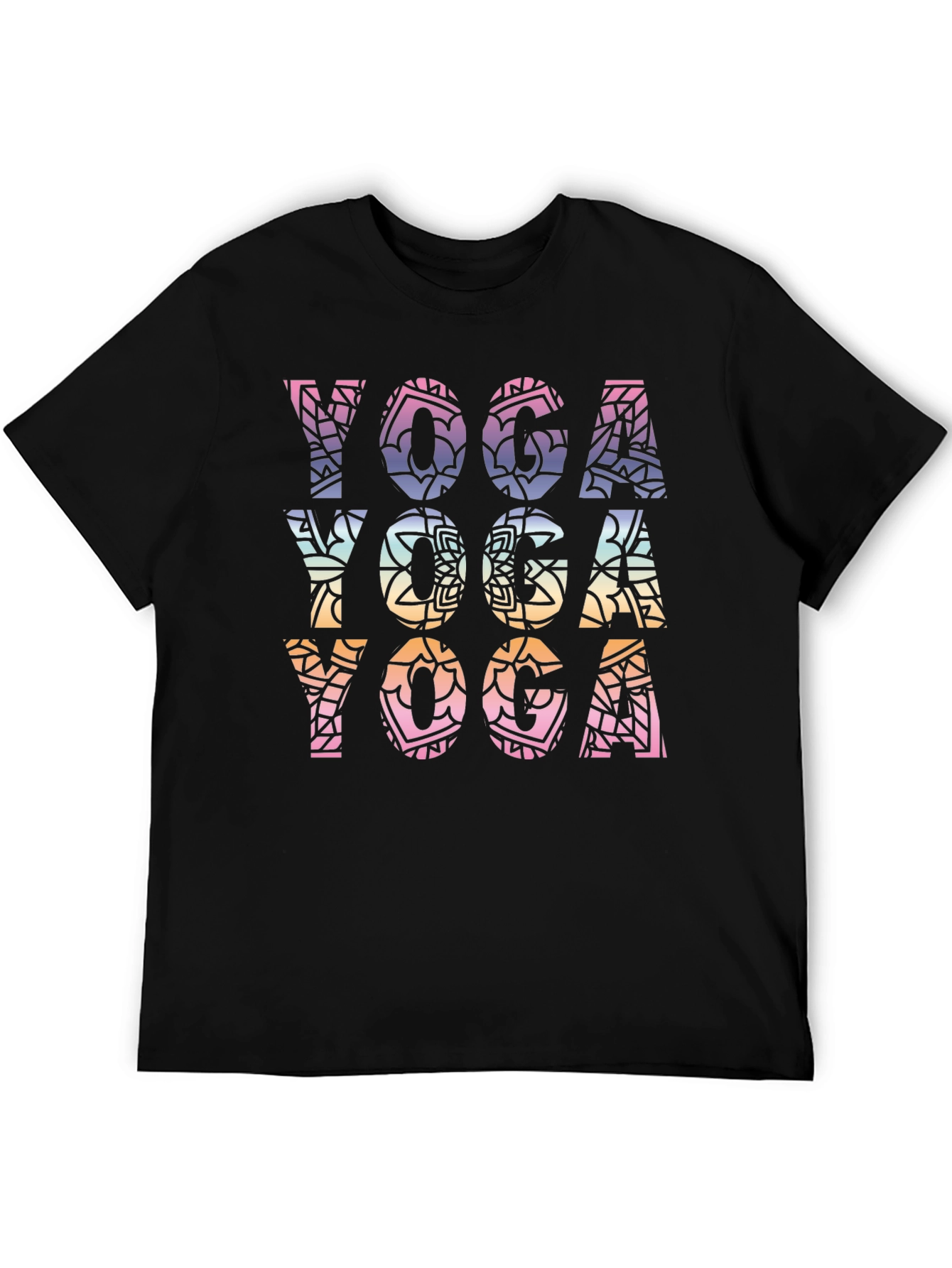 Yoga Mandala Graphic Tee - Relaxed Fit