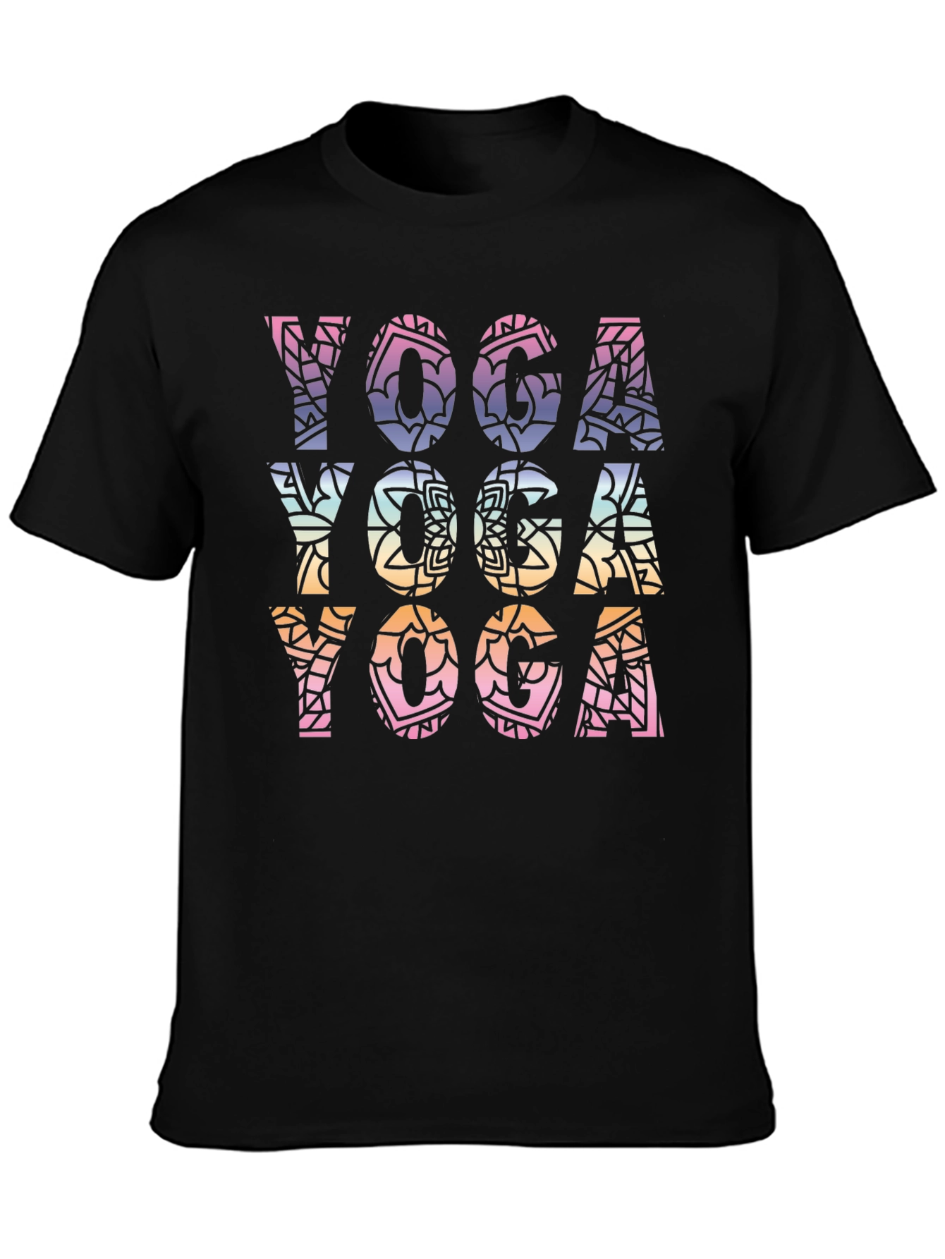 Yoga Mandala Graphic Tee - Relaxed Fit