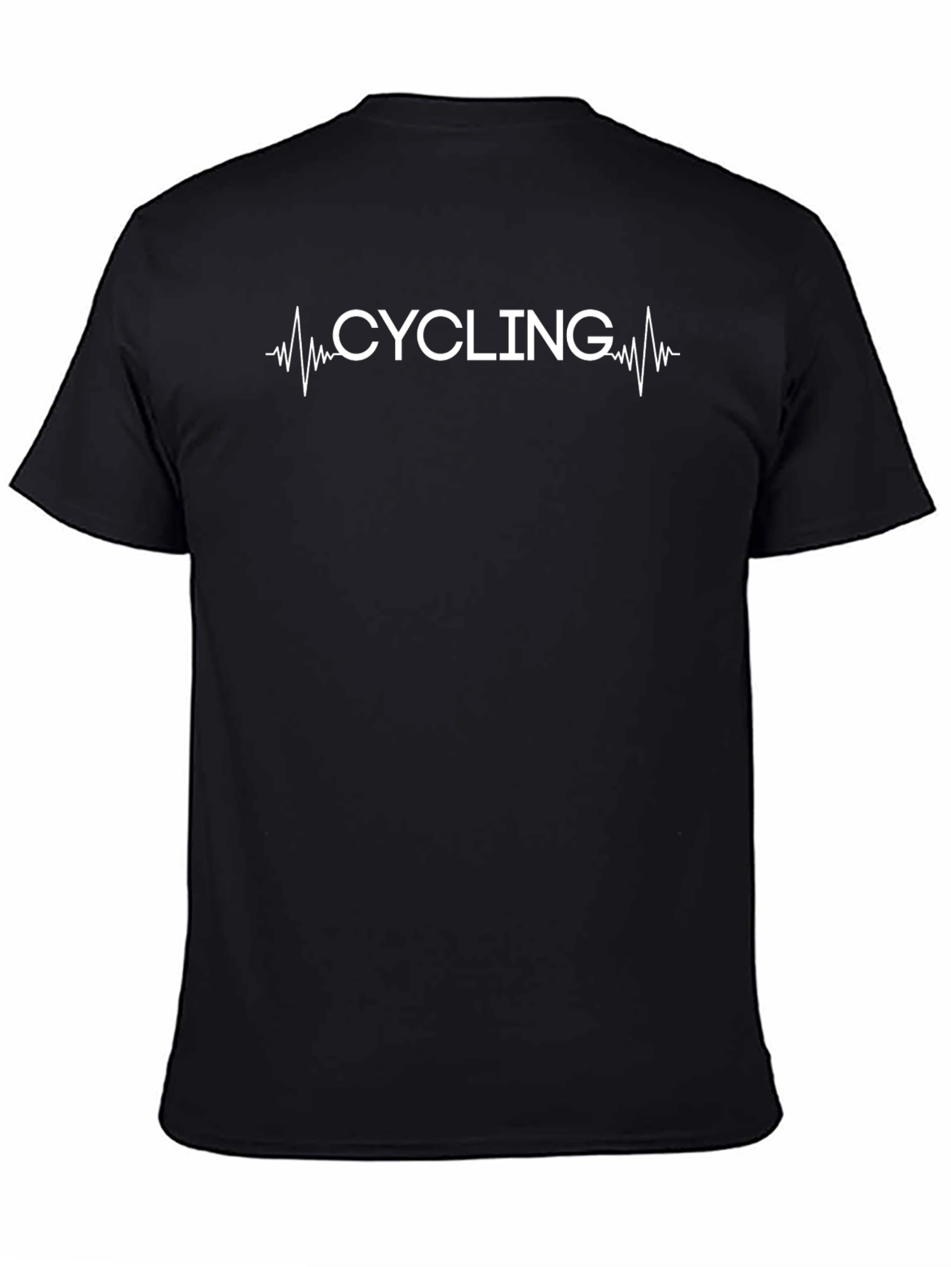 Cycling Heartbeat T-Shirt - Black