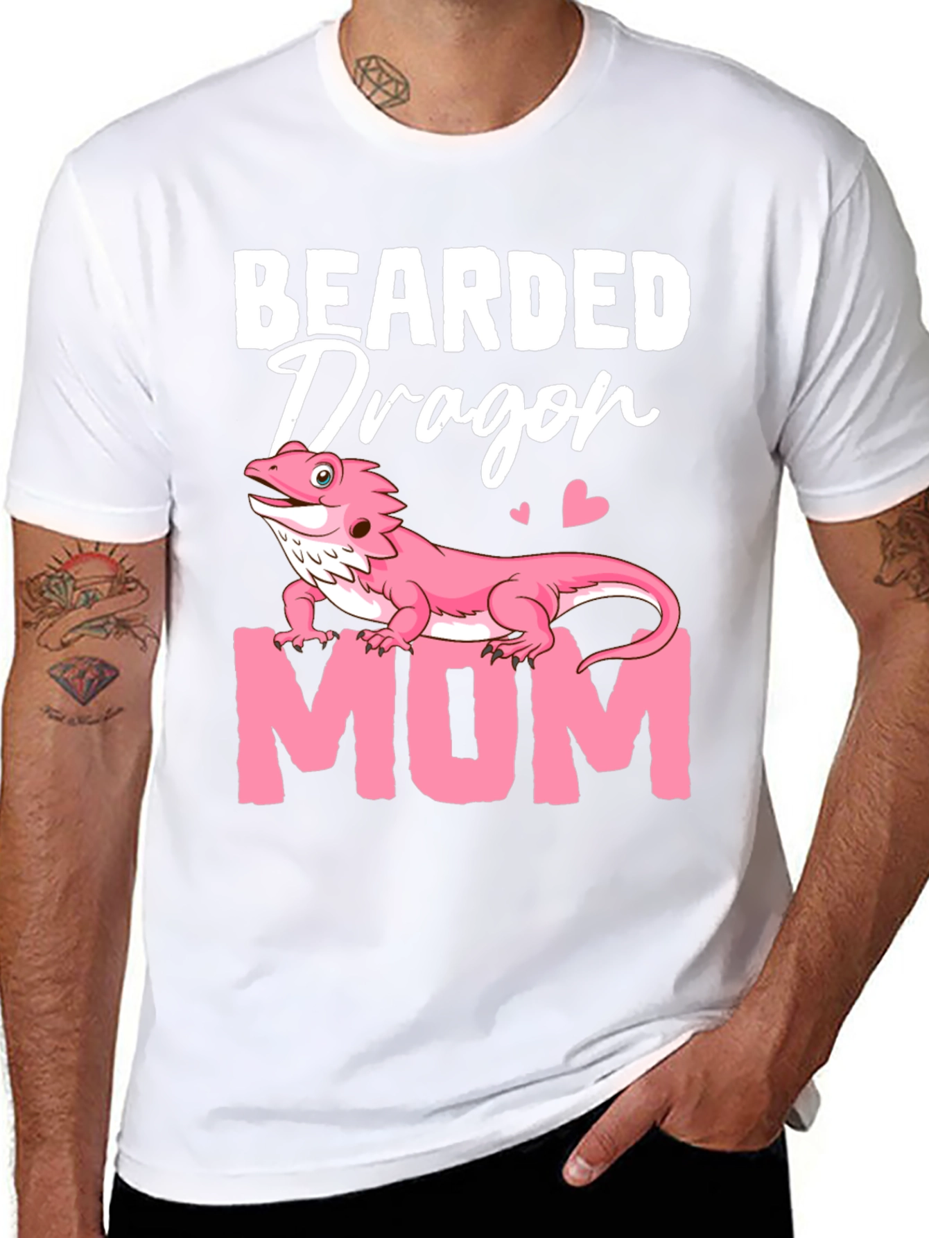 Bearded Dragon Mom Graphic T-Shirt