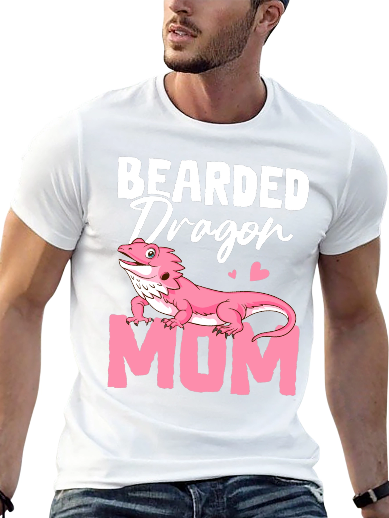 Bearded Dragon Mom Graphic T-Shirt