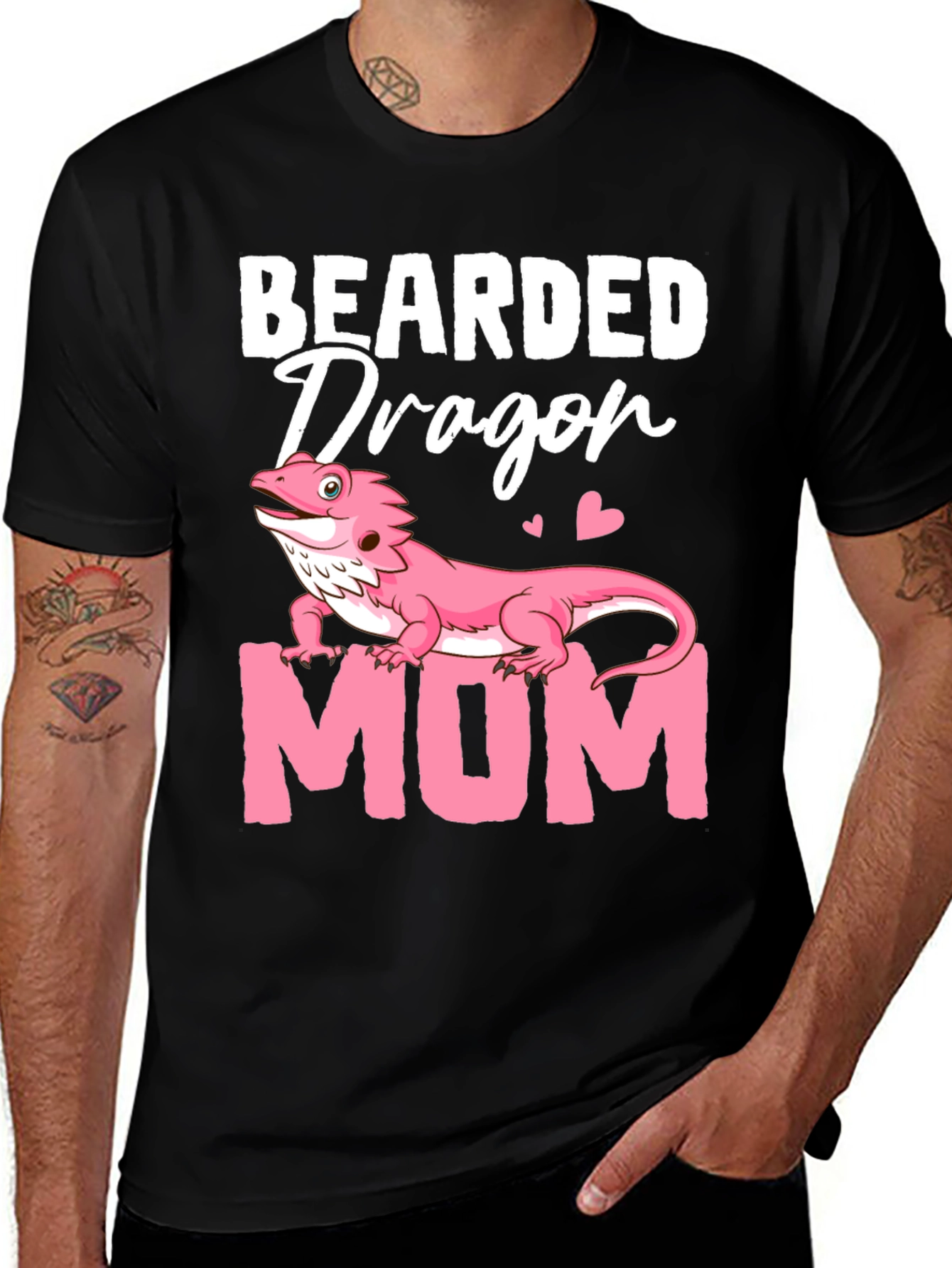 Bearded Dragon Mom Graphic T-Shirt