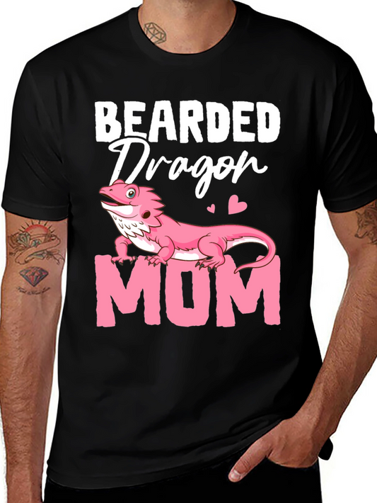 Bearded Dragon Mom Graphic T-Shirt