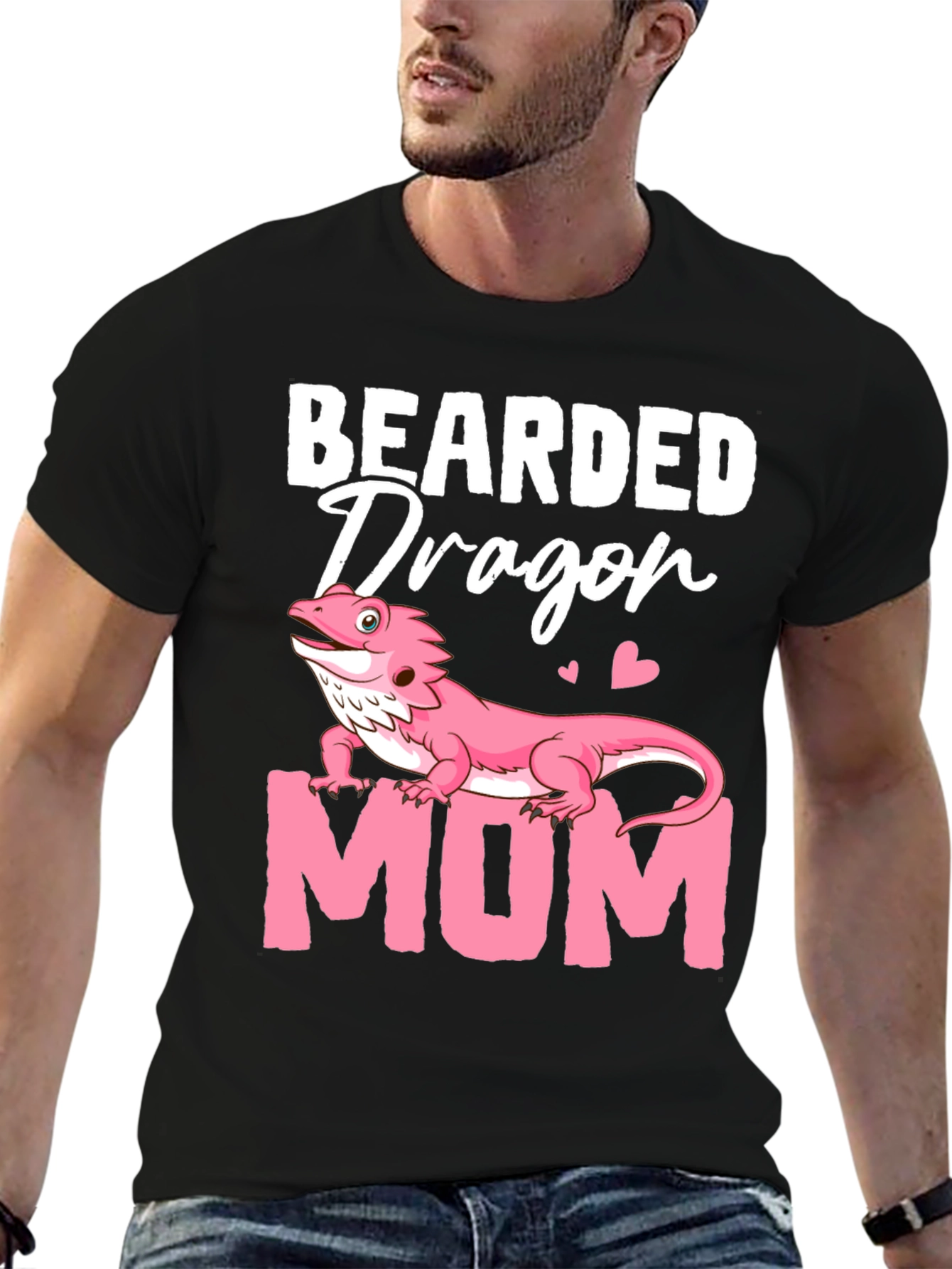 Bearded Dragon Mom Graphic T-Shirt