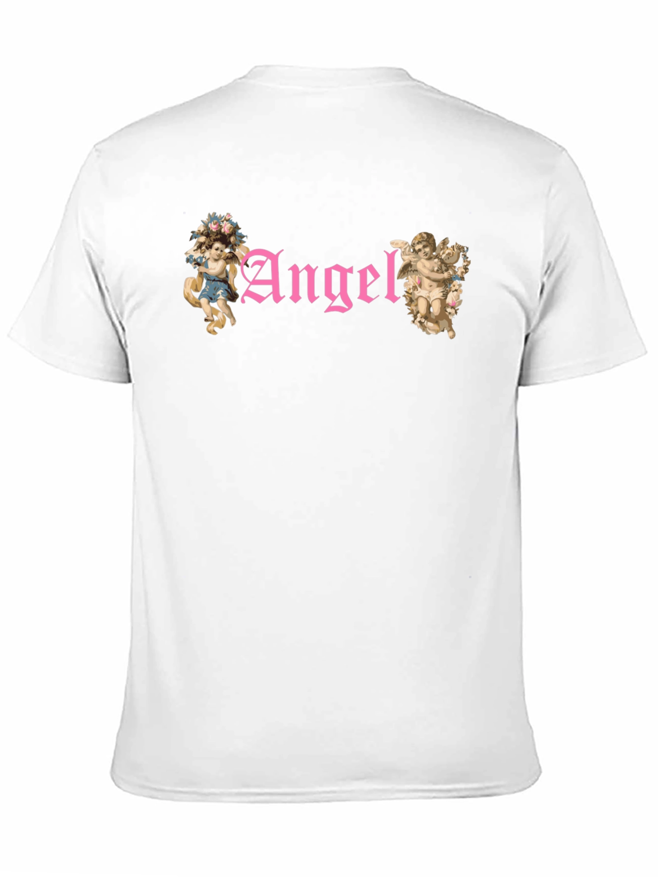 Angel Graphic T-Shirt - Black Cotton Tee