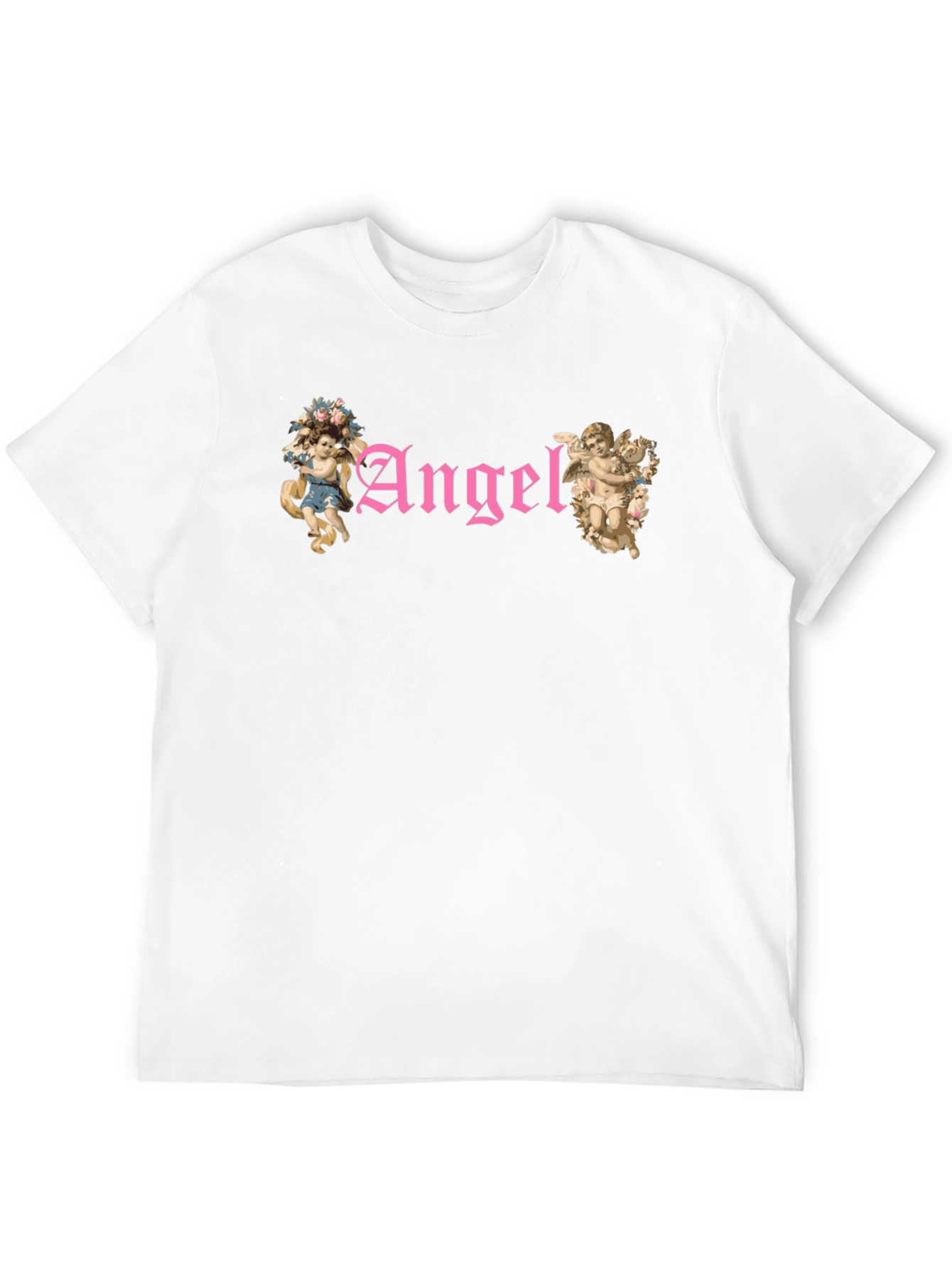 Angel Graphic T-Shirt - Black Cotton Tee