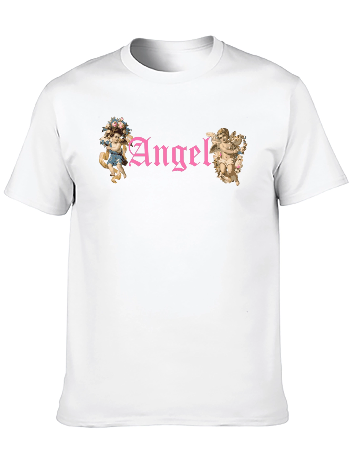 Angel Graphic T-Shirt - Black Cotton Tee