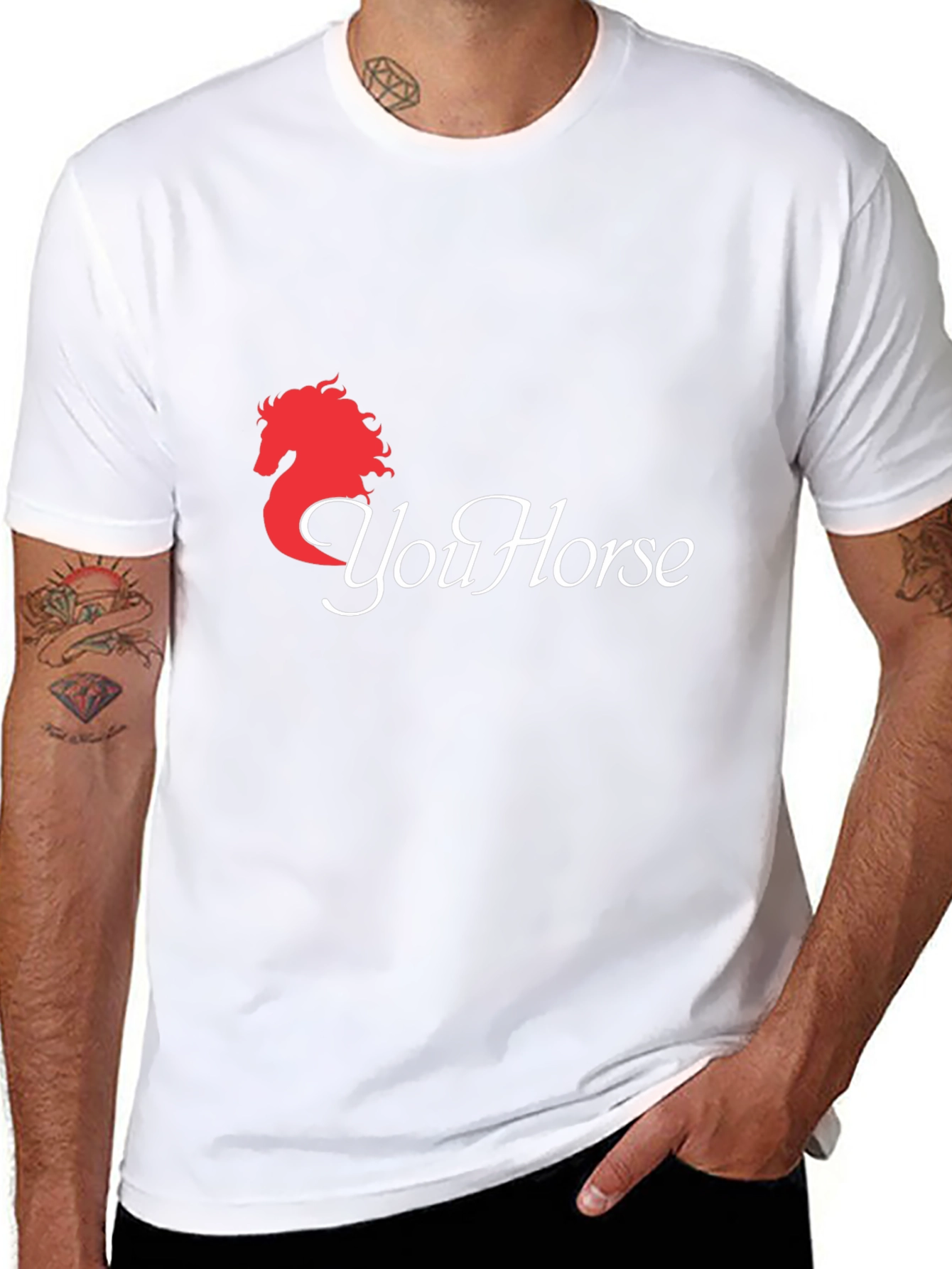 YouHorse Black Graphic Tee - Equestrian Style
