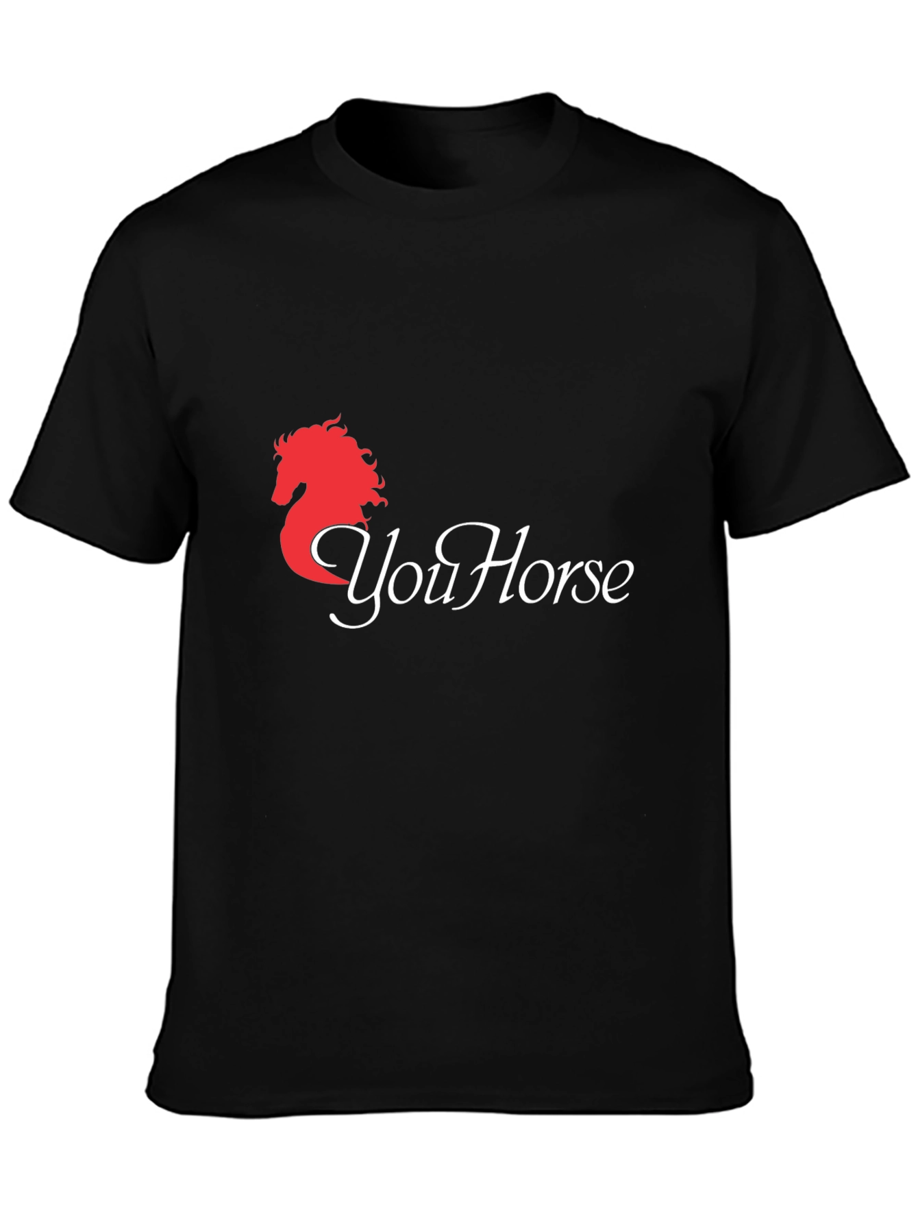 YouHorse Black Graphic Tee - Equestrian Style