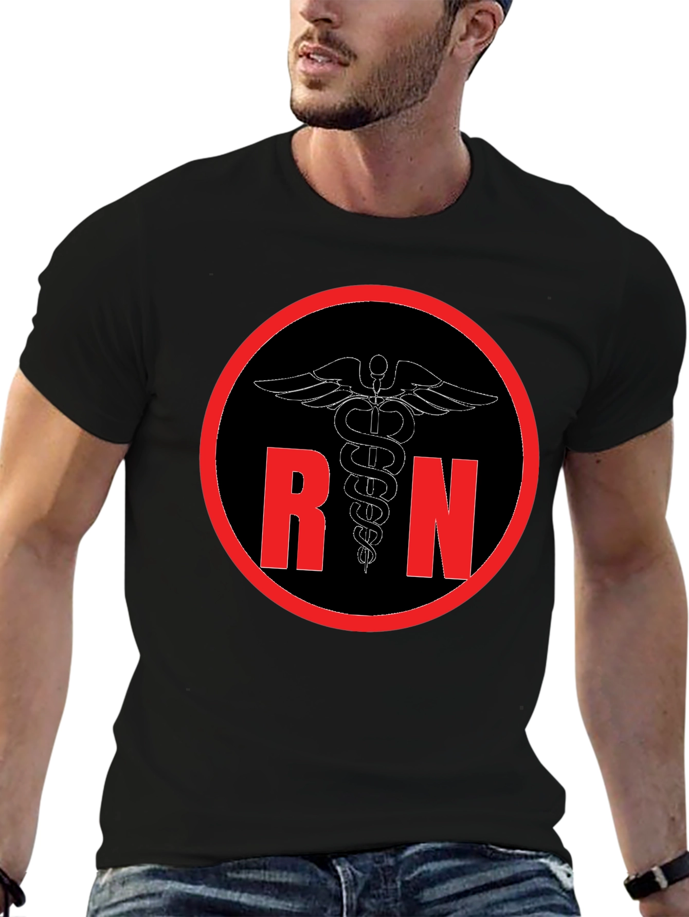 RN Caduceus T-Shirt - Registered Nurse Apparel