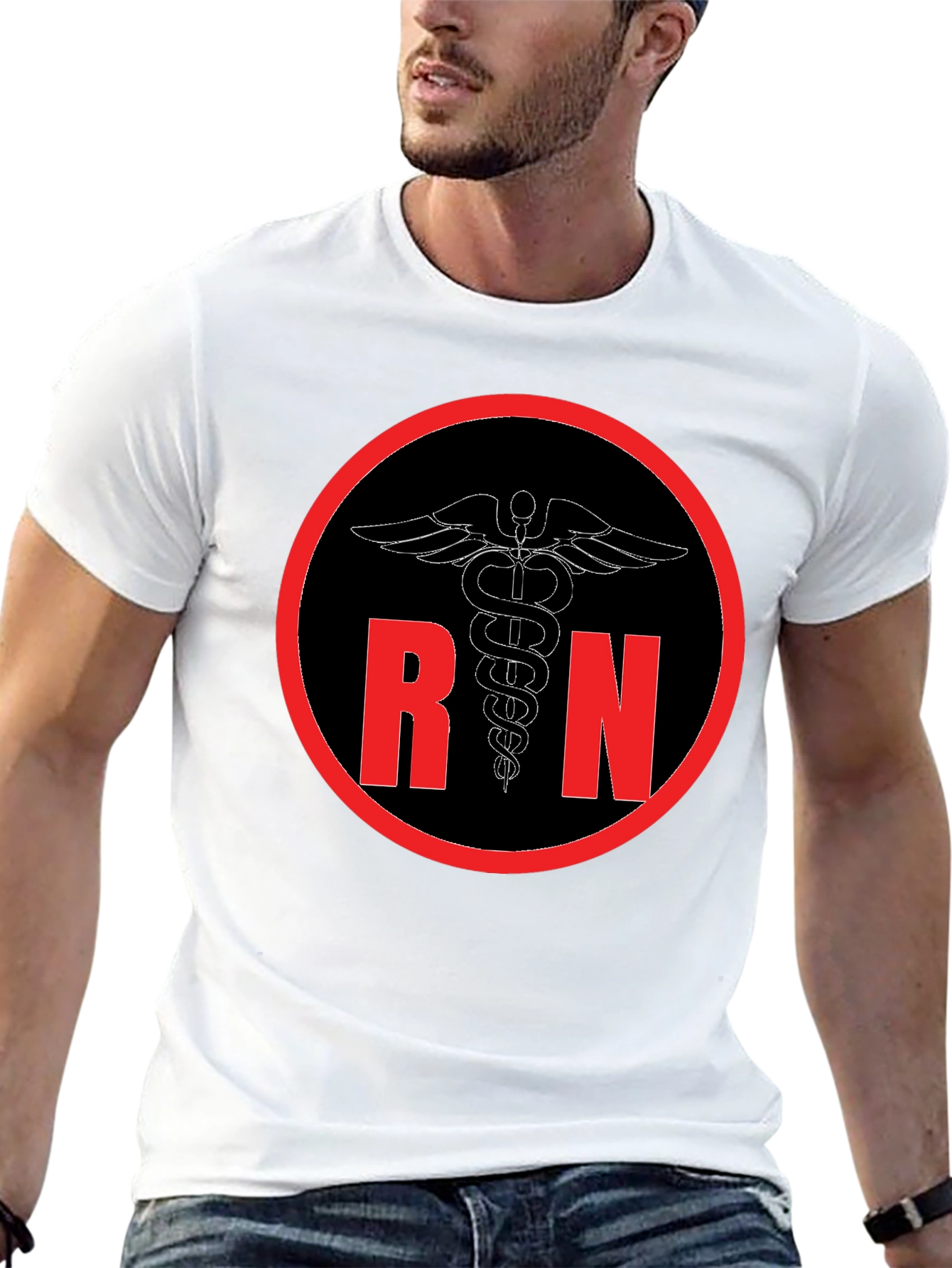 RN Caduceus T-Shirt - Registered Nurse Apparel