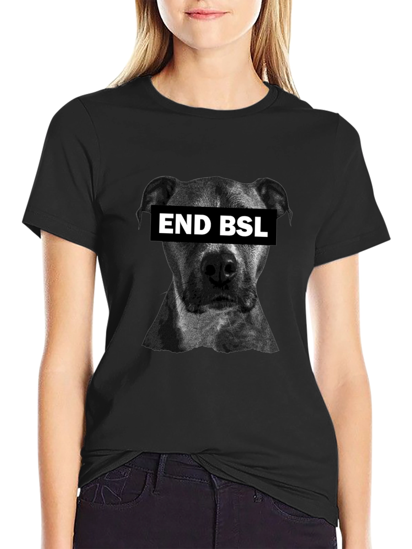End BSL T-Shirt - Black Cotton Tee