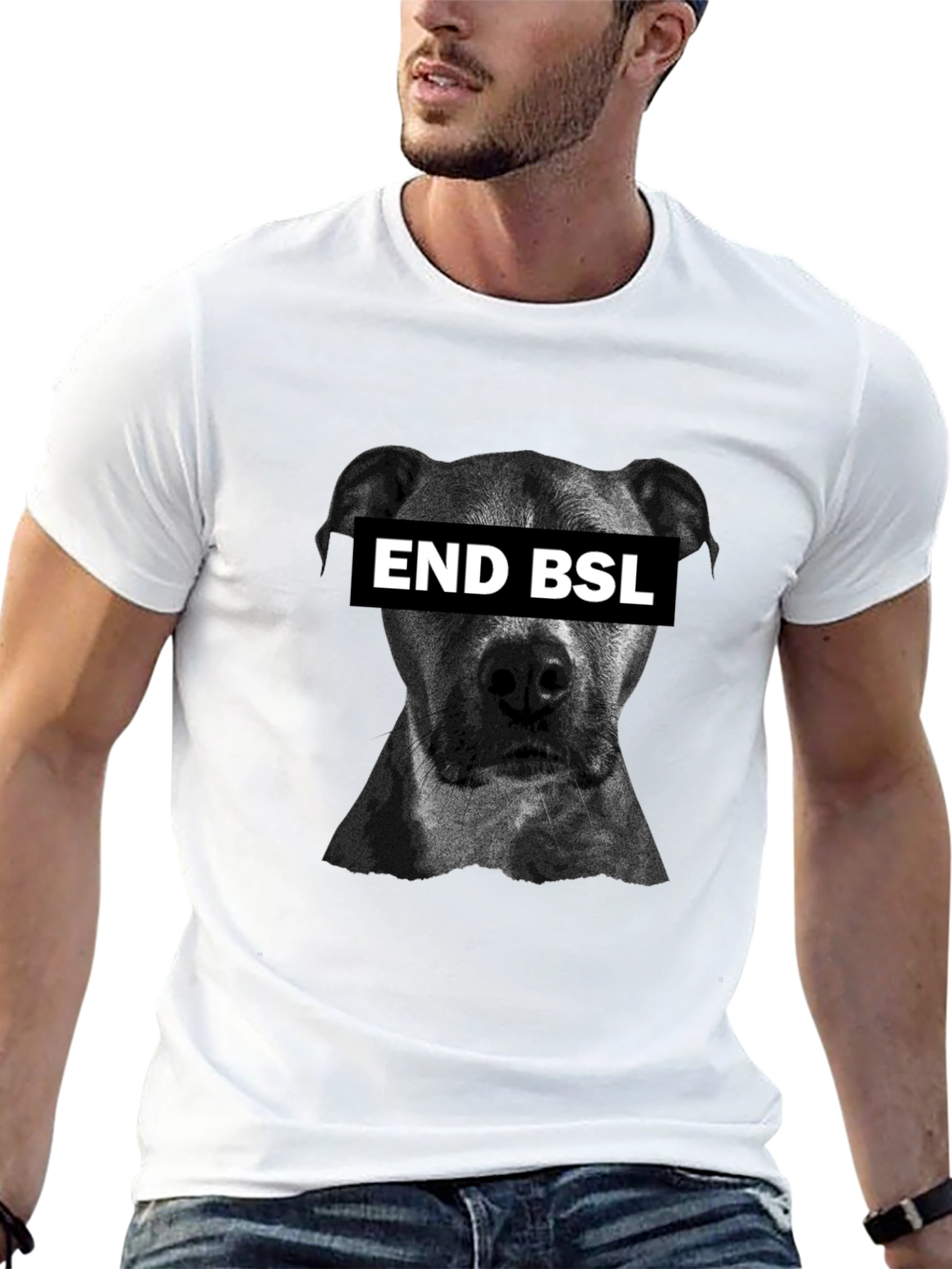 End BSL T-Shirt - Black Cotton Tee