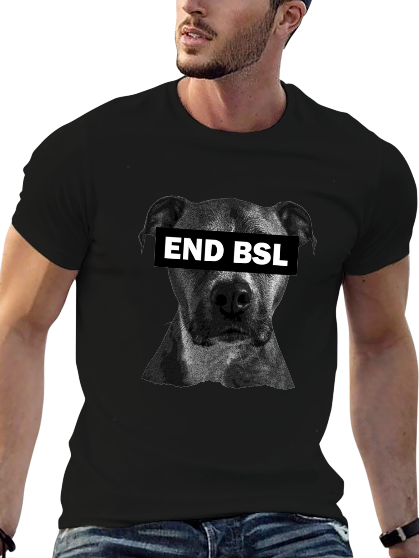 End BSL T-Shirt - Black Cotton Tee