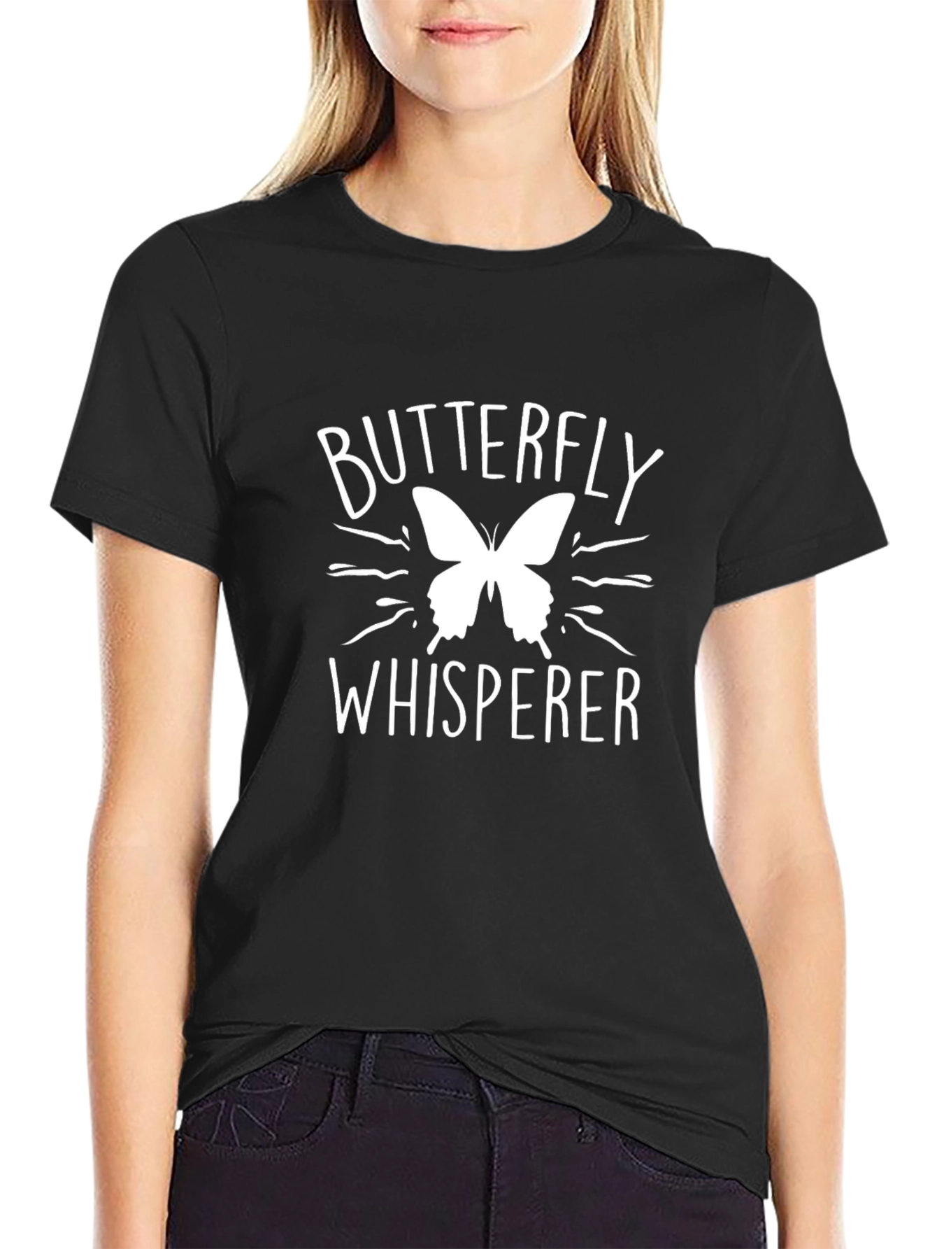 Butterfly Whisperer Graphic Tee - Black